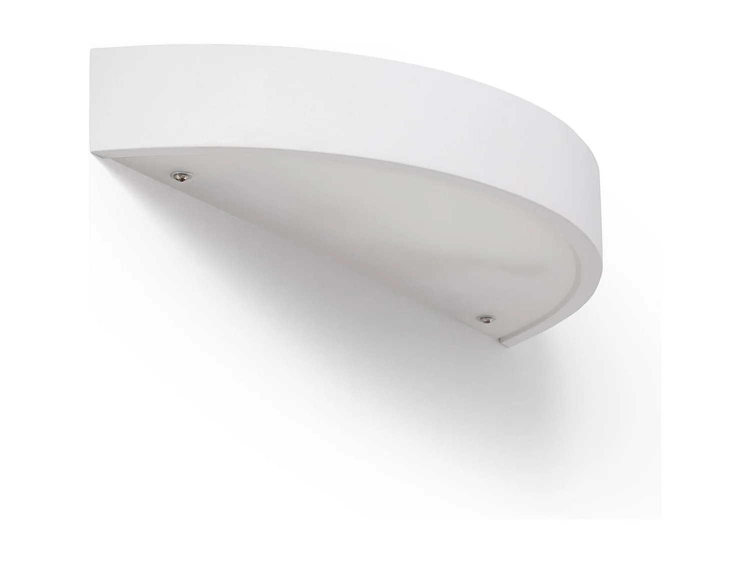 Applique da Parete di Gesso Doppia Illuminazione Upinde Bianco