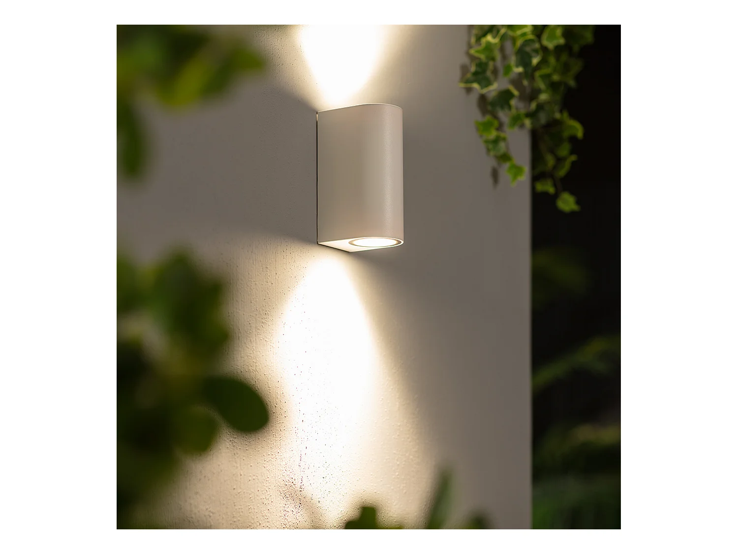 Aplique de Pared Exterior Iluminación Doble Cara Gala Blanco Blanco