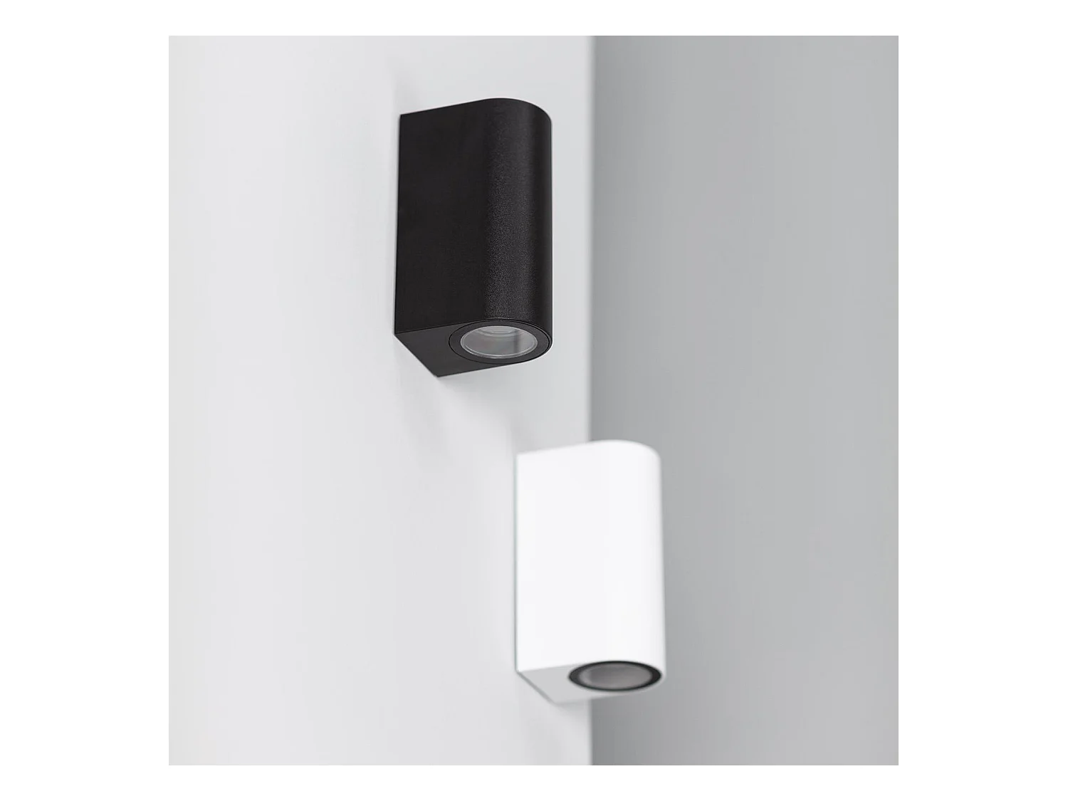 Aplique de Pared Exterior Iluminación Doble Cara Gala Blanco Blanco