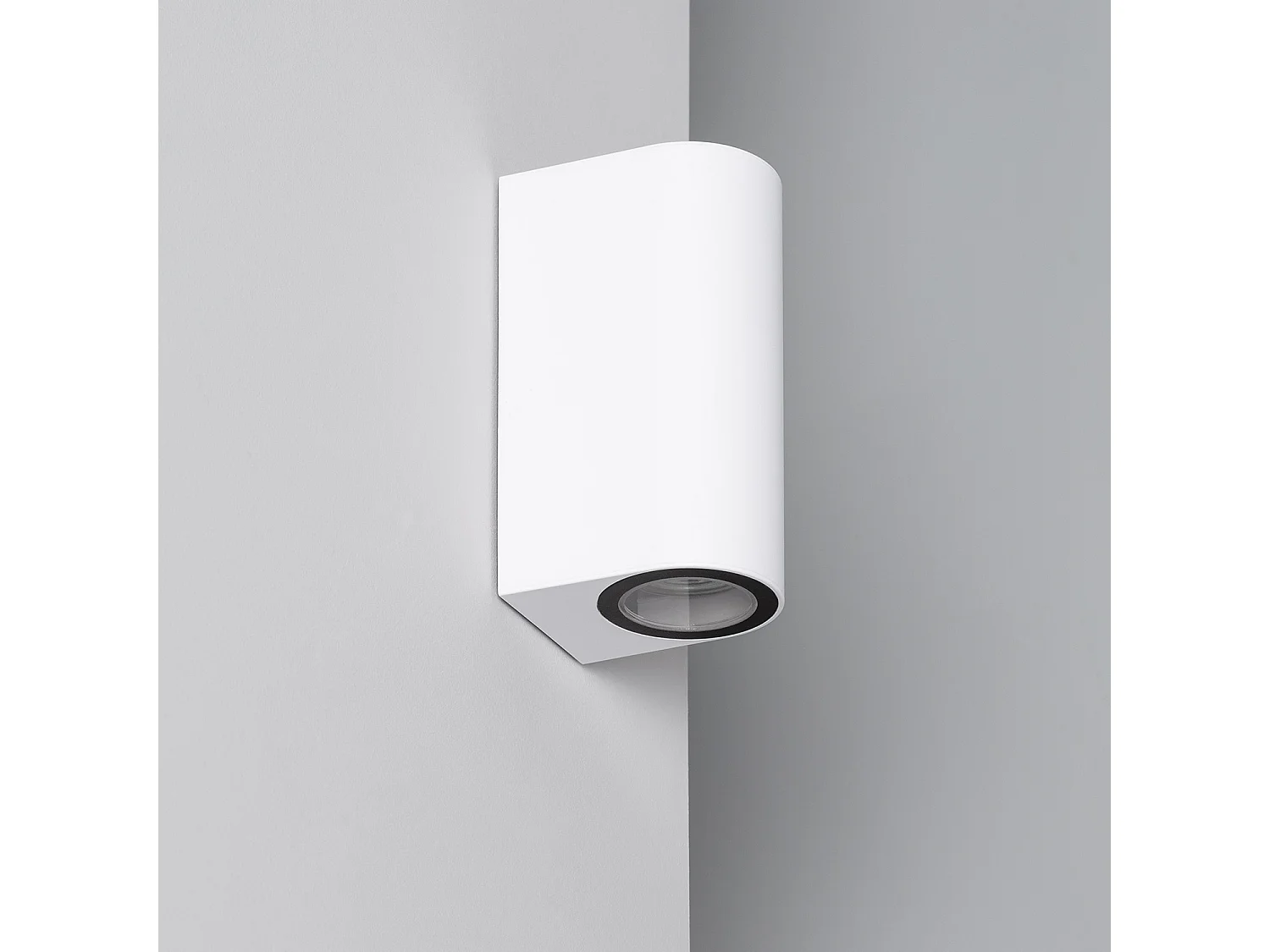 Aplique de Pared Exterior Iluminación Doble Cara Gala Blanco Blanco