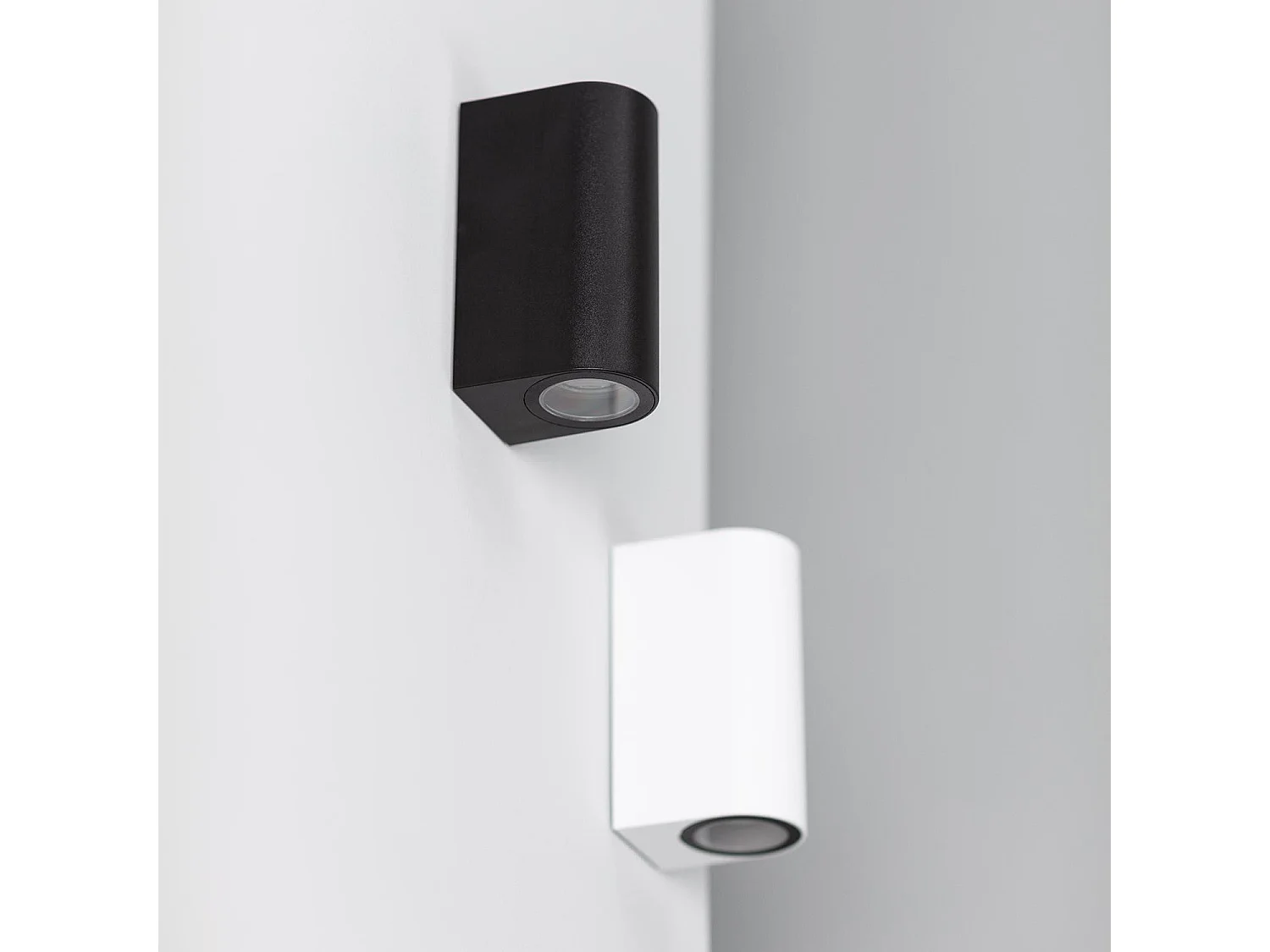 Aplique de Pared Exterior Iluminación Doble Cara Gala Blanco Blanco