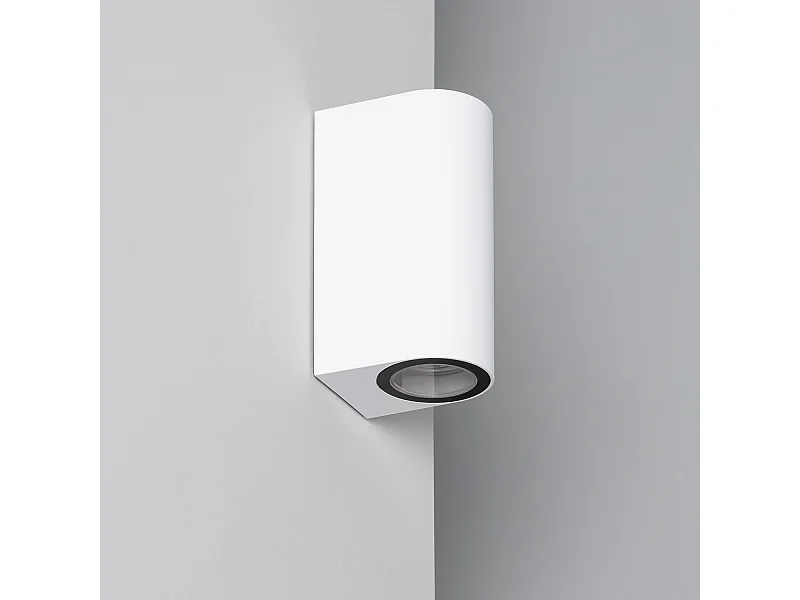 Aplique de Pared Exterior Iluminación Doble Cara Gala Blanco Blanco