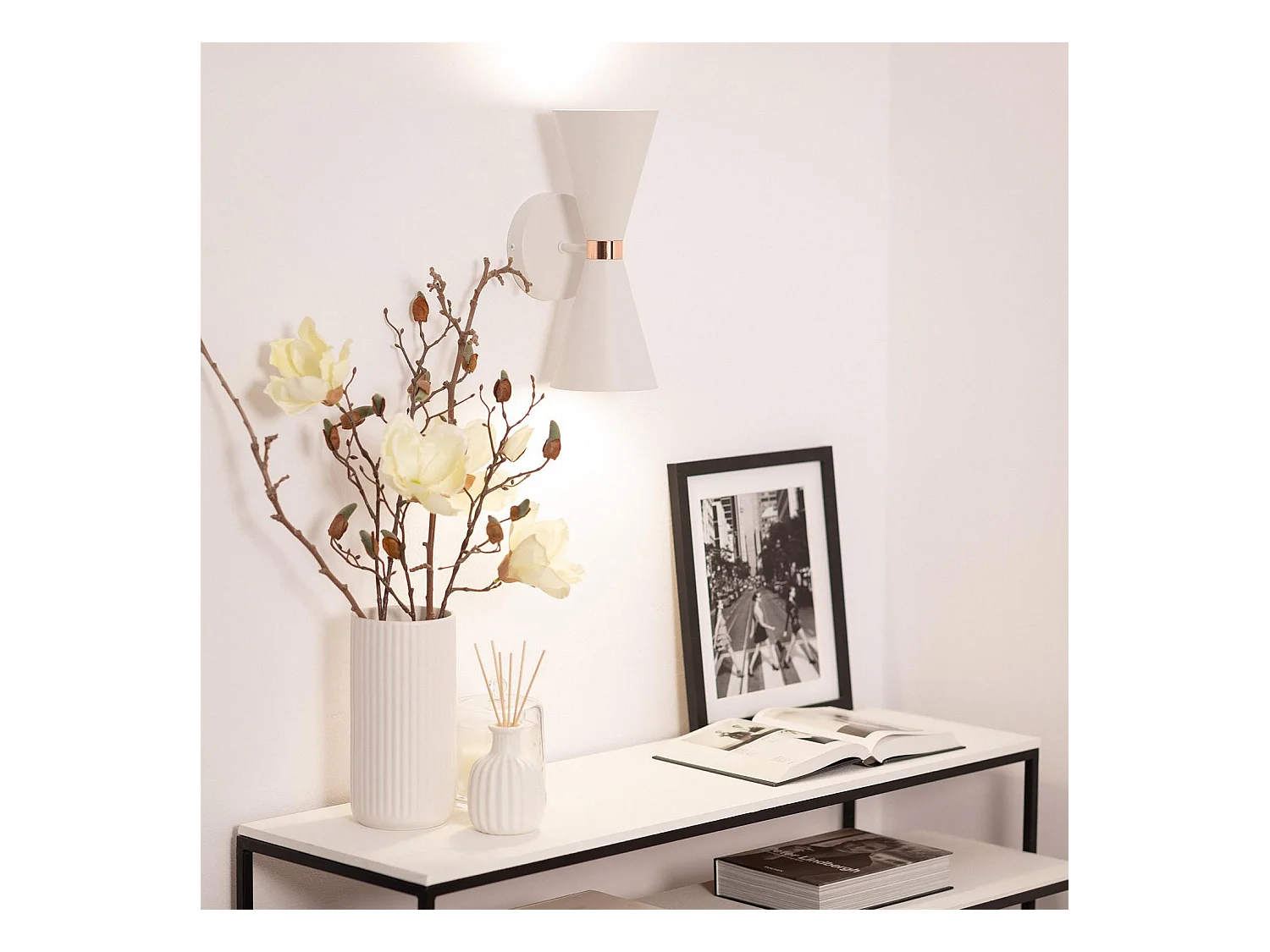 Lampada da Parete Kusini Bianco