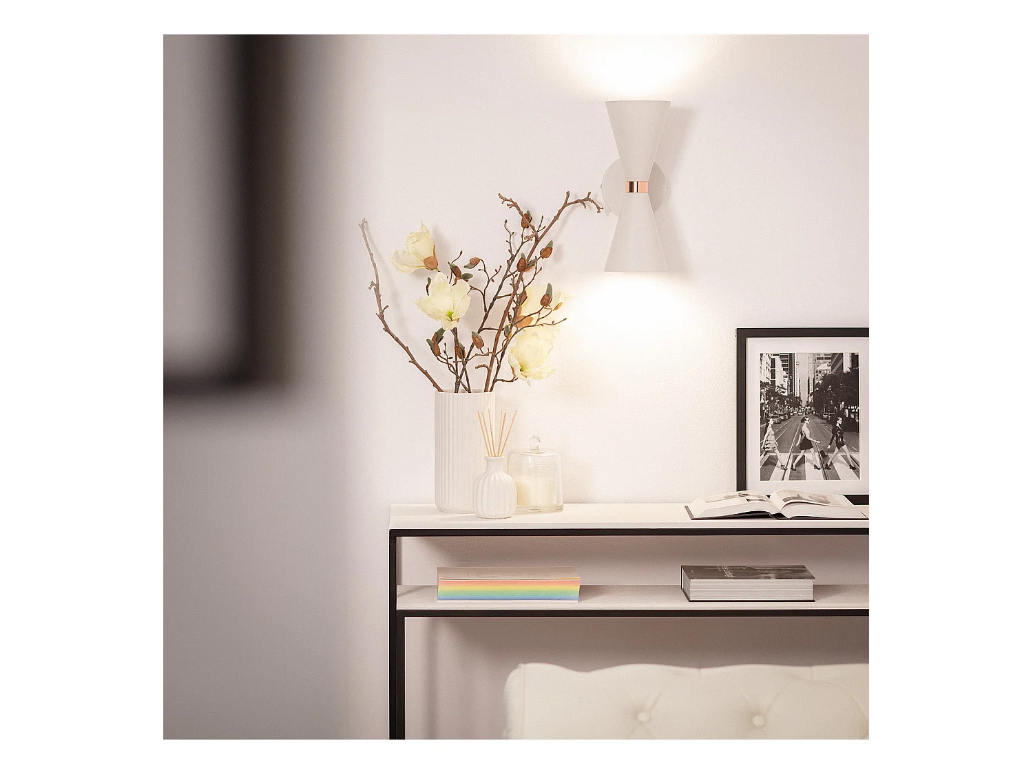 Lampada da Parete Kusini Bianco