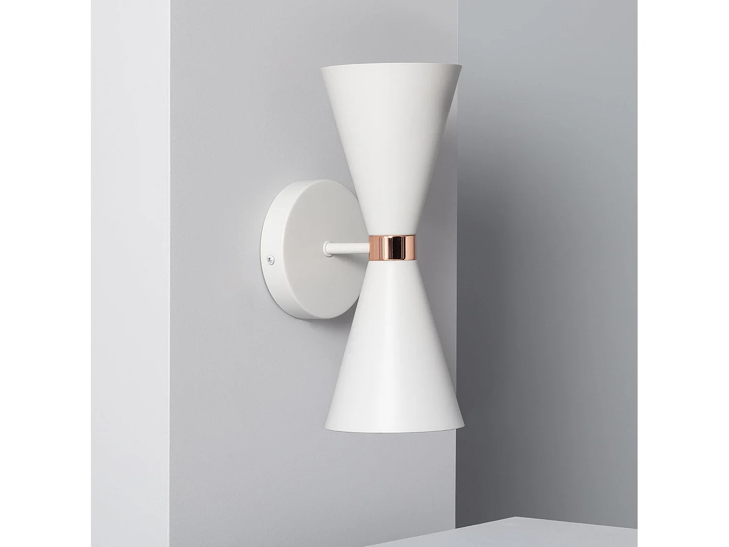 Lampe Murale Métal Kusini  Blanc