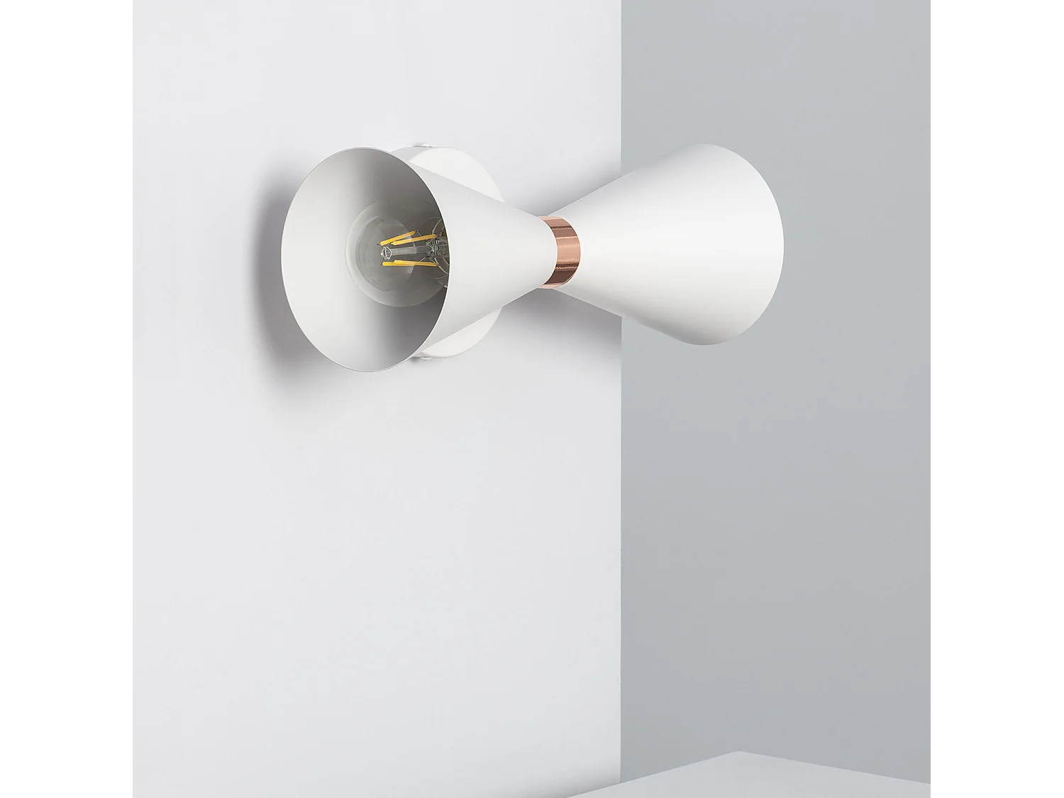 Lampe Murale Métal Kusini  Blanc