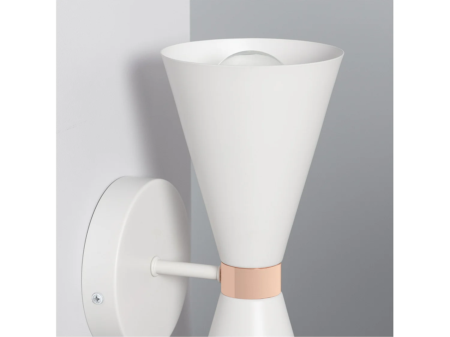 Lampe Murale Métal Kusini  Blanc