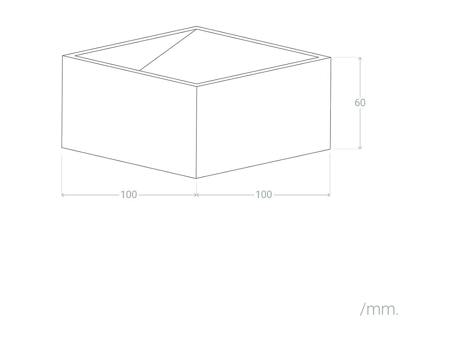 Applique Murale LED Aluminium Lico 6W Éclairage Double Face Blanche  4000K Blanc neutre