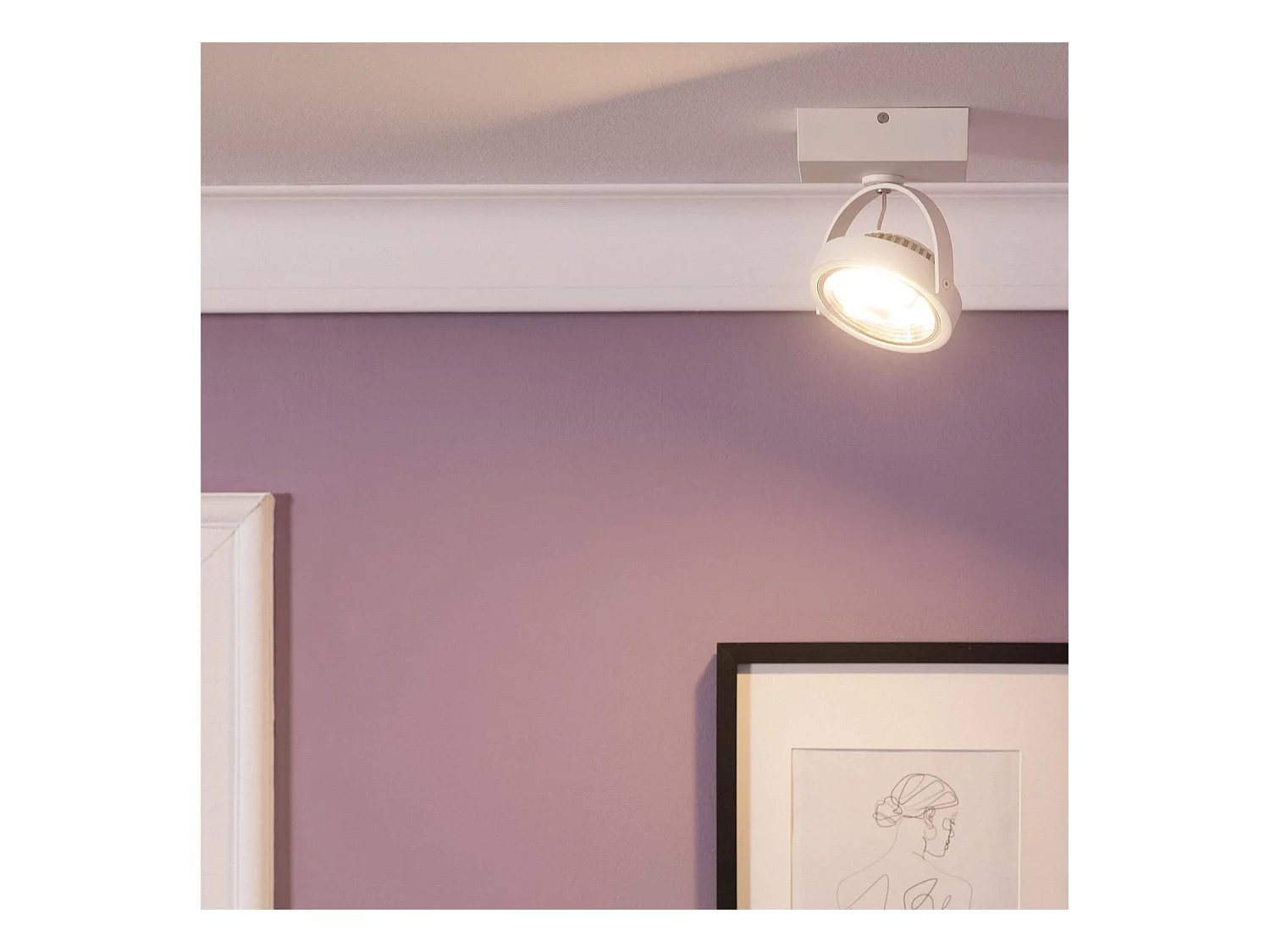 Spot LED 15W CREE en Saillie Orientable AR111 Dimmable Blanc  4000K Blanc neutre