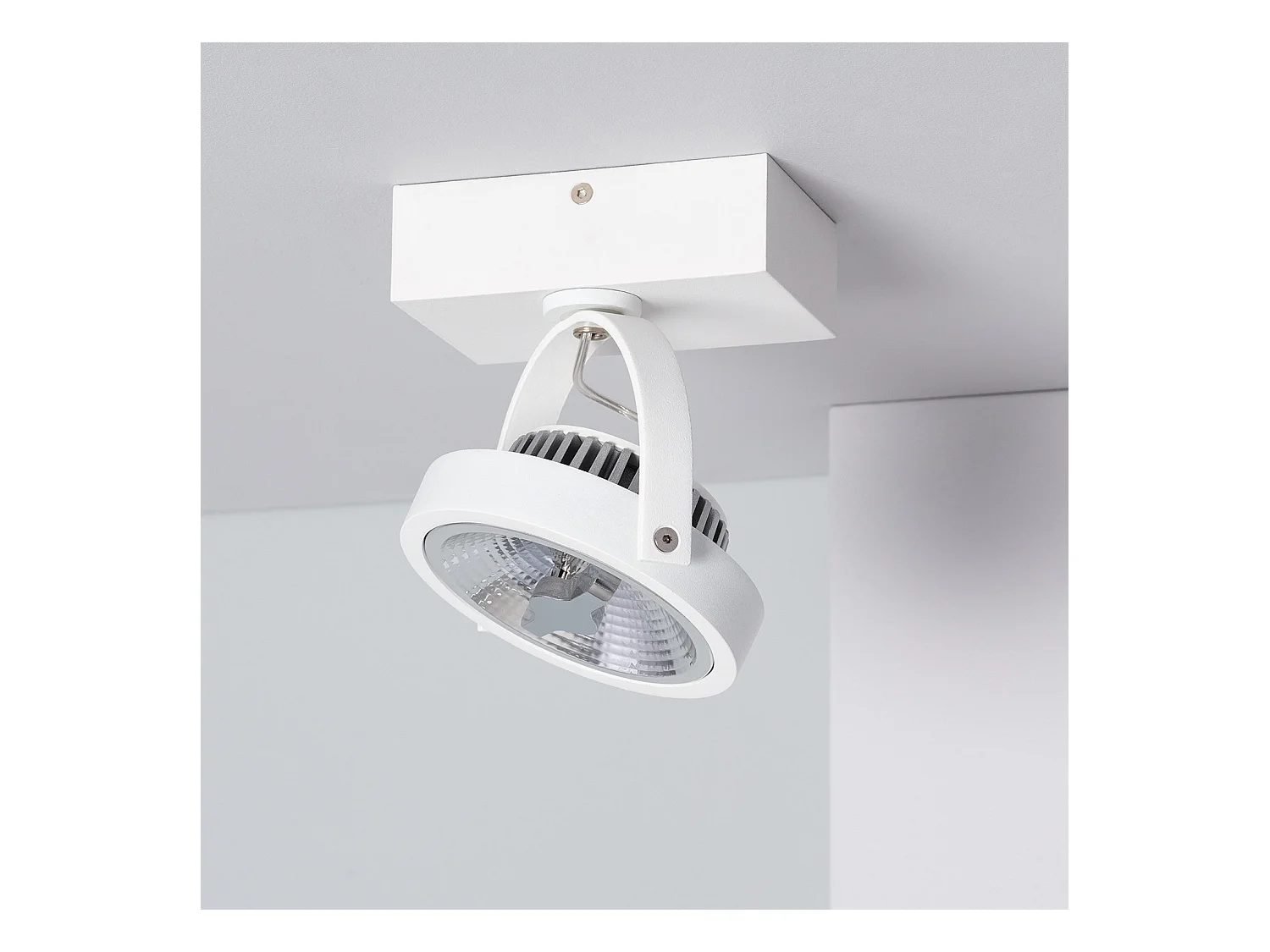 Spot LED 15W CREE en Saillie Orientable AR111 Dimmable Blanc  4000K Blanc neutre