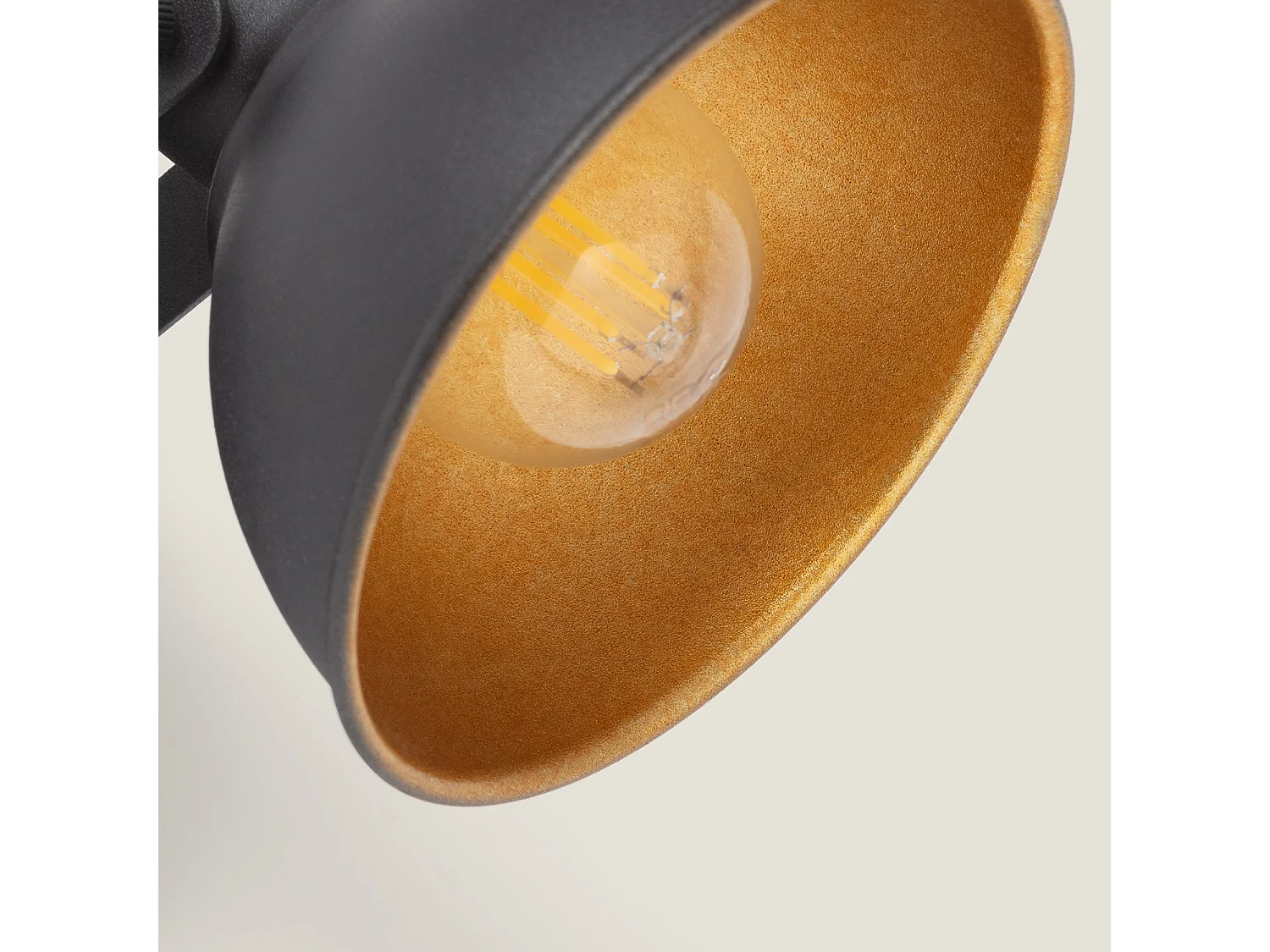 Lampe Murale Orientable Aluminium Emer 1 Spot Noir Noir