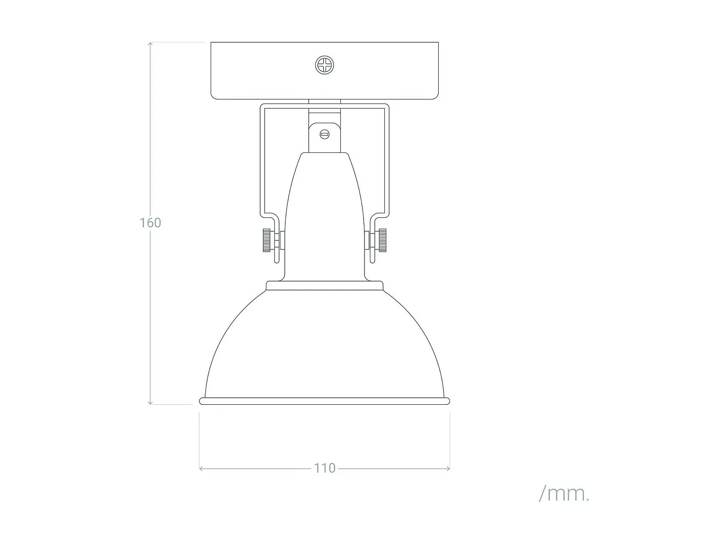 Lampe Murale Orientable Aluminium Emer 1 Spot Noir Noir
