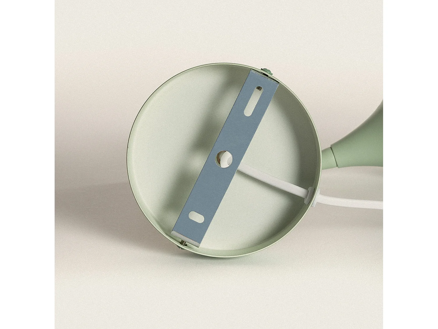 Lámpara de Pared de Madera y Metal Monah Verde Celadón