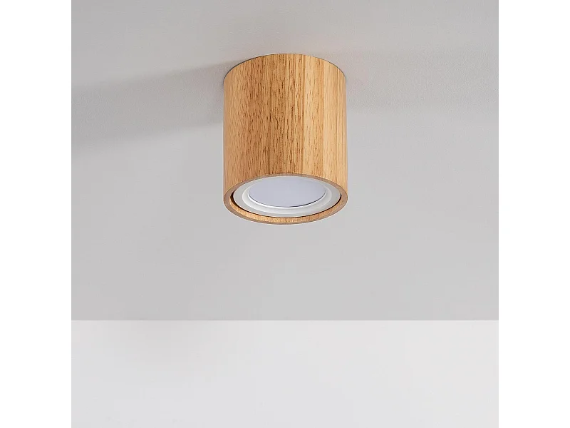 Aplique de Techo LED 5W Cuarzo Madera 2700K Blanco Cálido