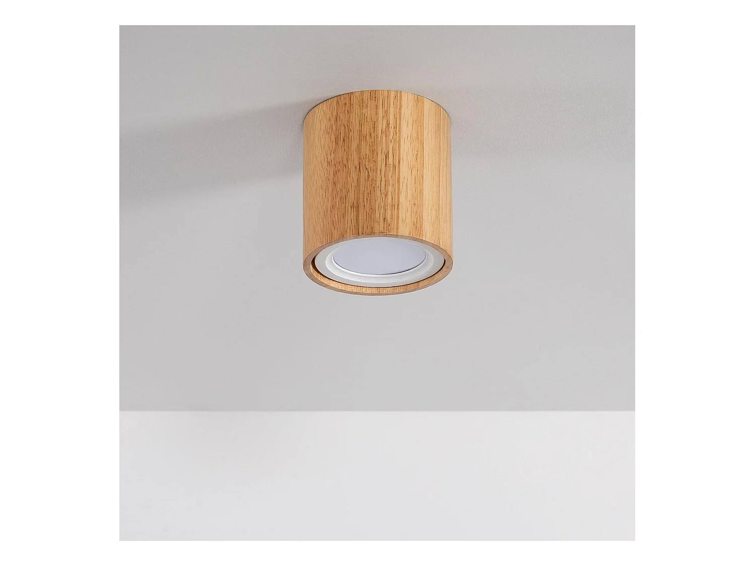 Plafonnier LED Bois 6W Esben  2700K Blanc chaud