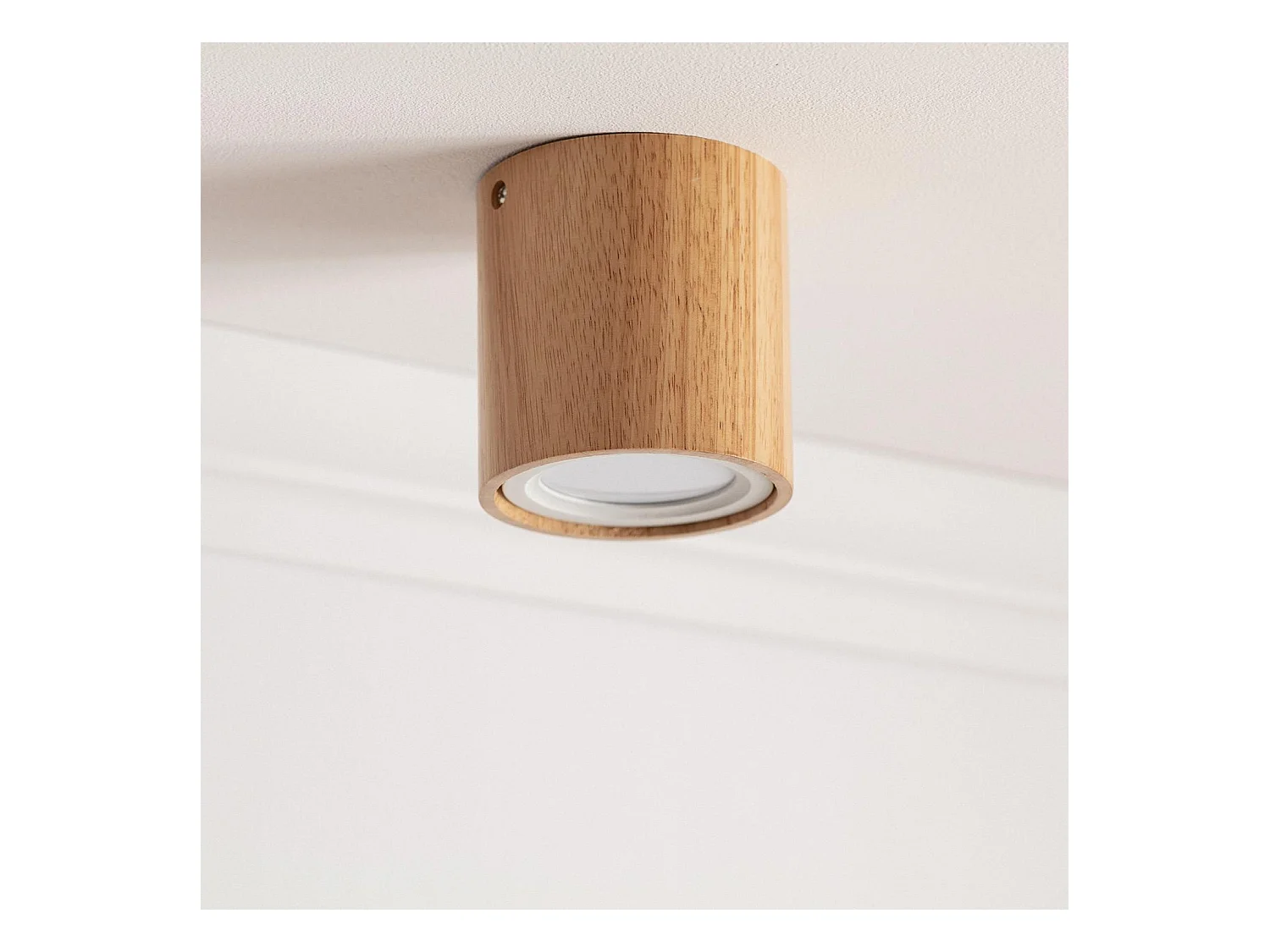 Plafonnier LED Bois 6W Esben  2700K Blanc chaud