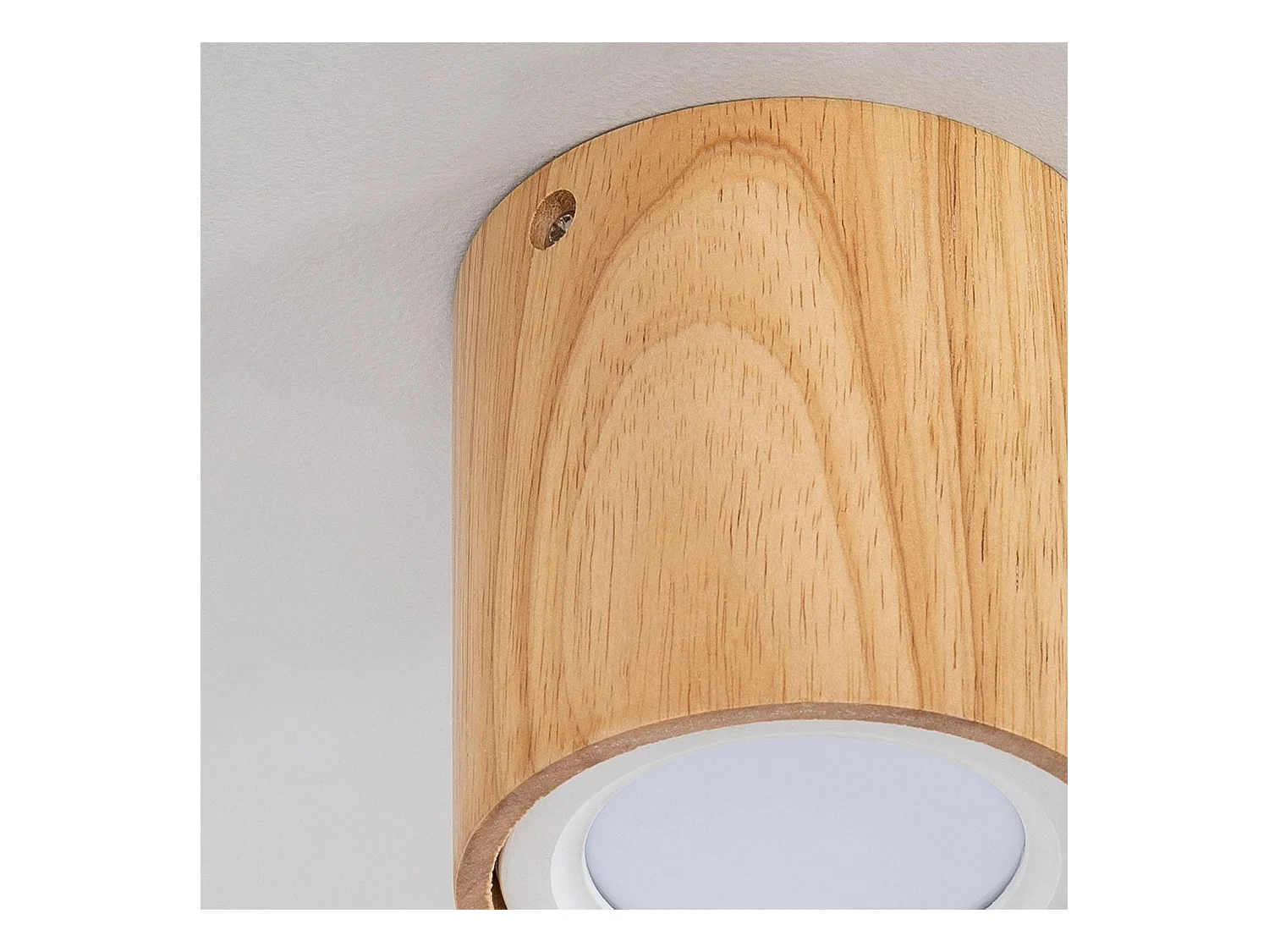 Plafonnier LED Bois 6W Esben  2700K Blanc chaud