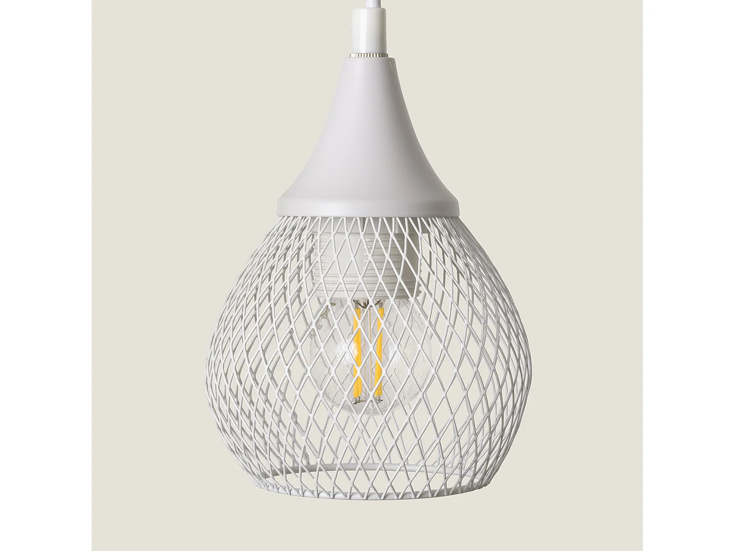 Lampe Murale Bois et Métal Monah Blanc
