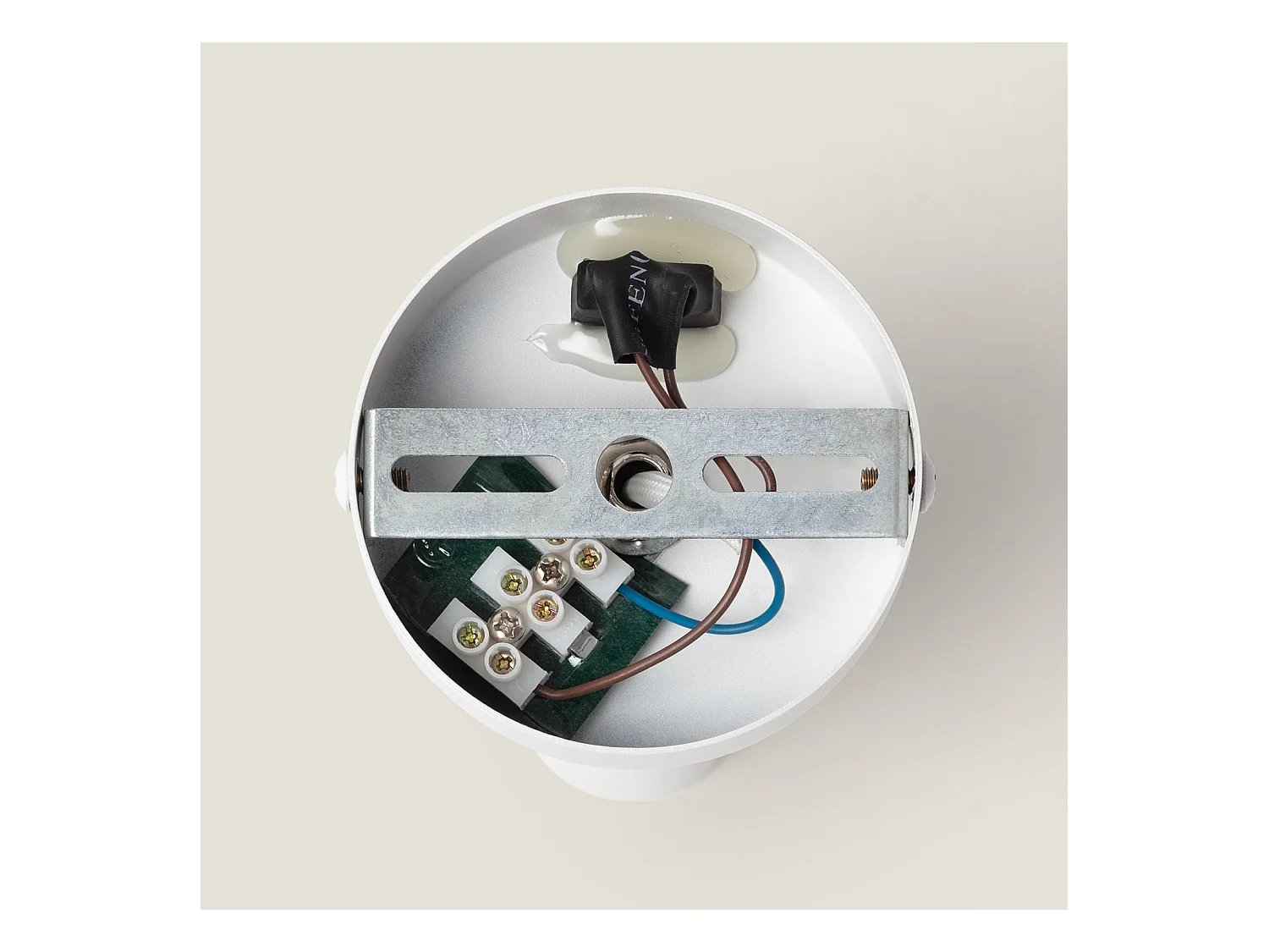 Lámpara de Pared Aluminio Orientable con Interruptor 1 Foco Oasis Blanco Blanco