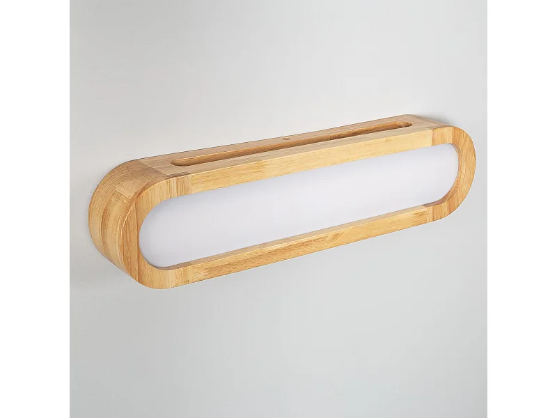 Aplique de Pared LED 12W de Madera Egil 2700K Blanco Cálido