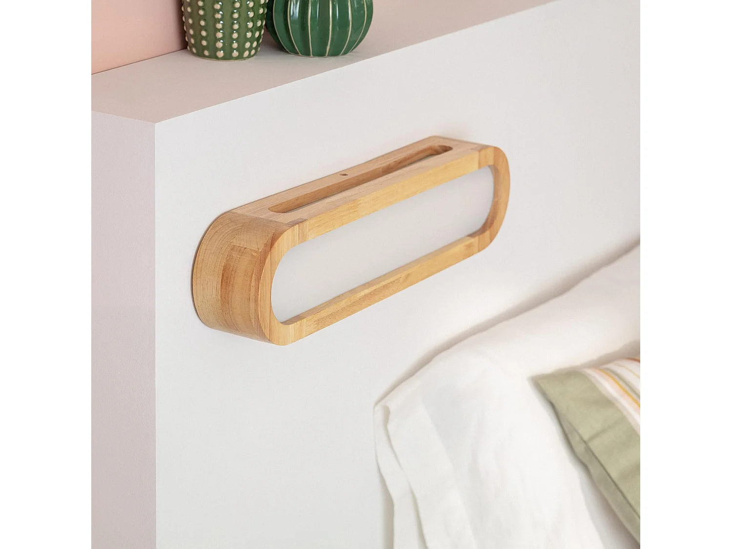 Applique Murale LED Bois 12W Egil 2700K Blanc chaud