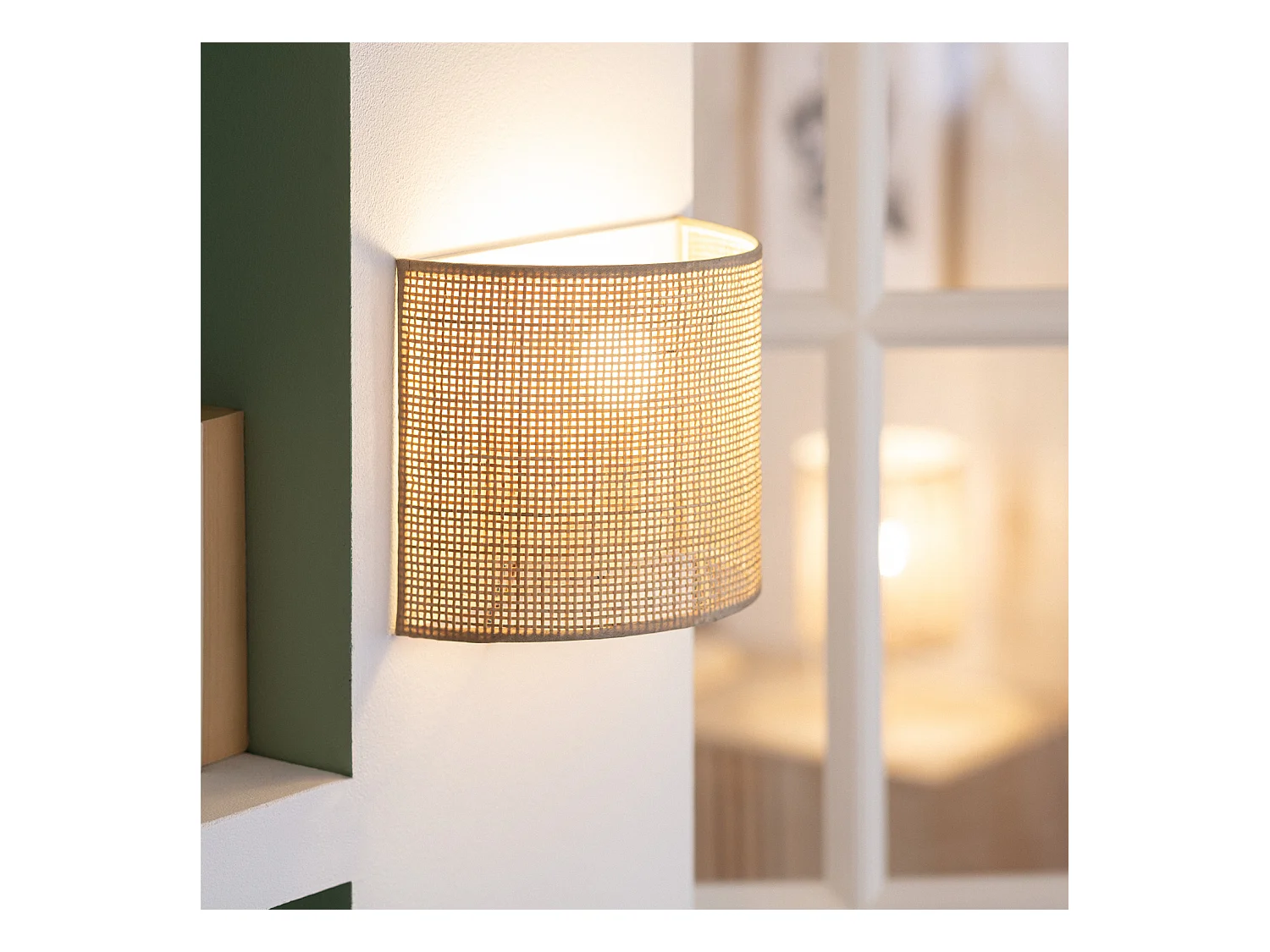 Applique Murale Rotin Baracoa Nusu Naturel