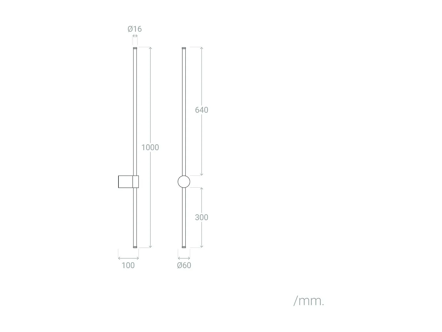 Applique Murale LED 15W Métal Big DeLux  Noir
