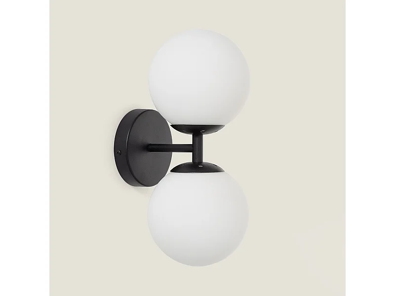 Lampada da Parete Balts Duplo Nero