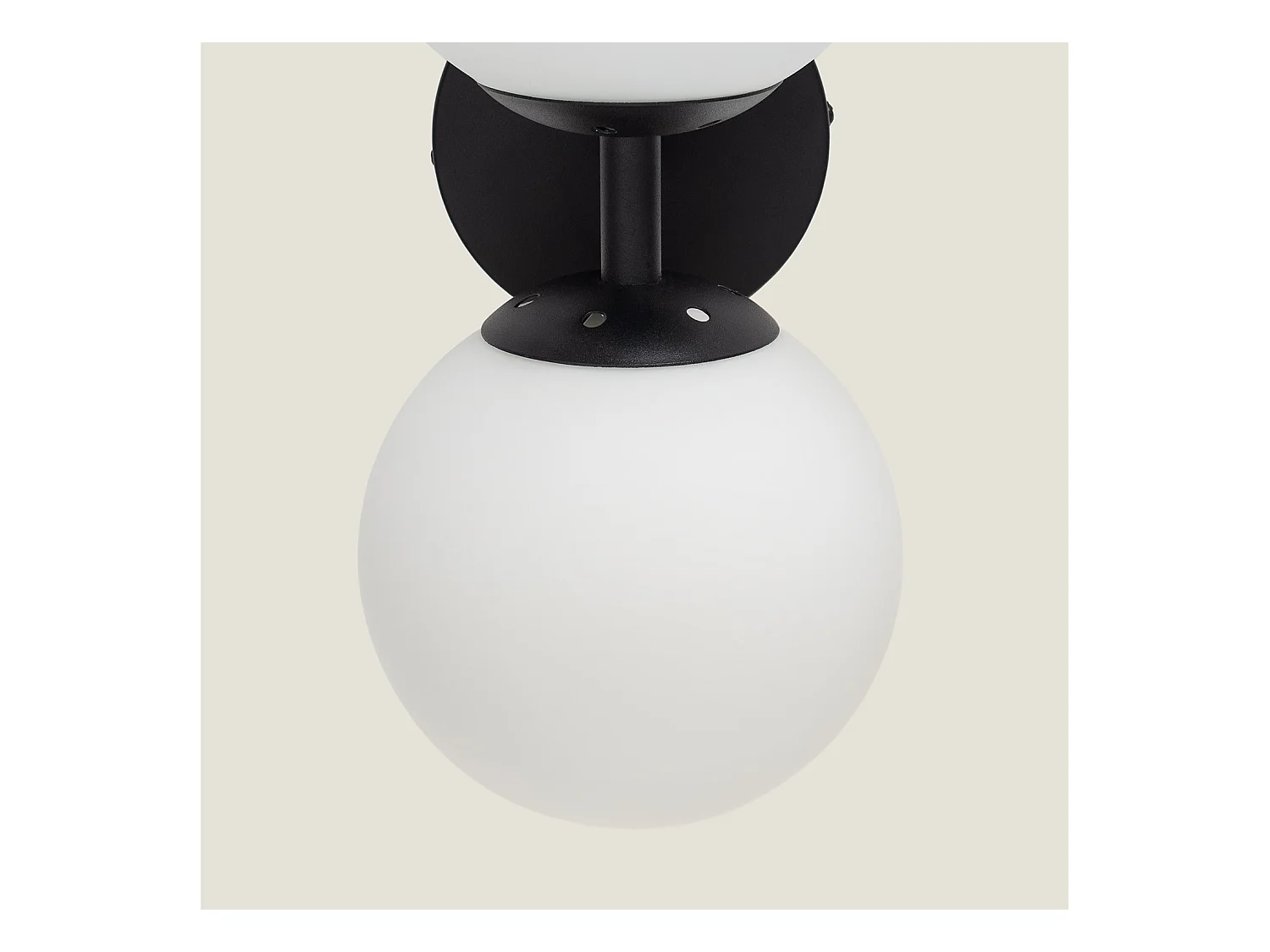 Lampe Murale Métal et Verre Balts Duplo  Noir