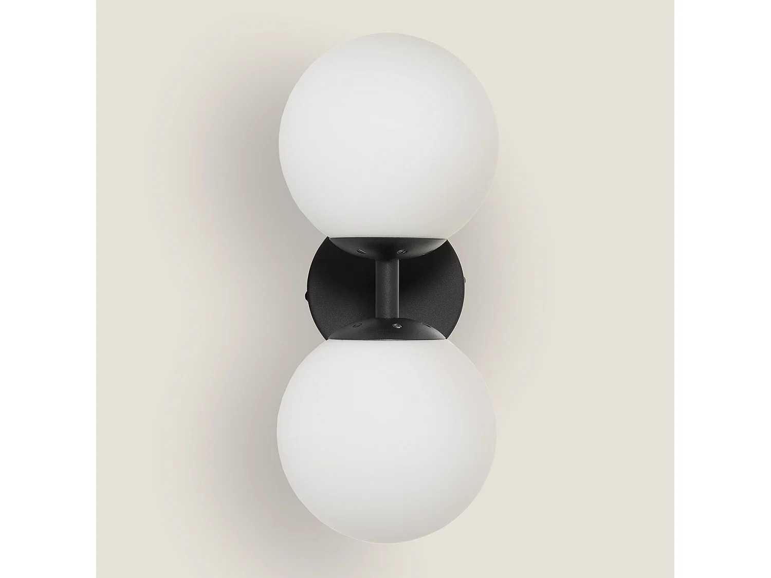 Lampe Murale Métal et Verre Balts Duplo  Noir