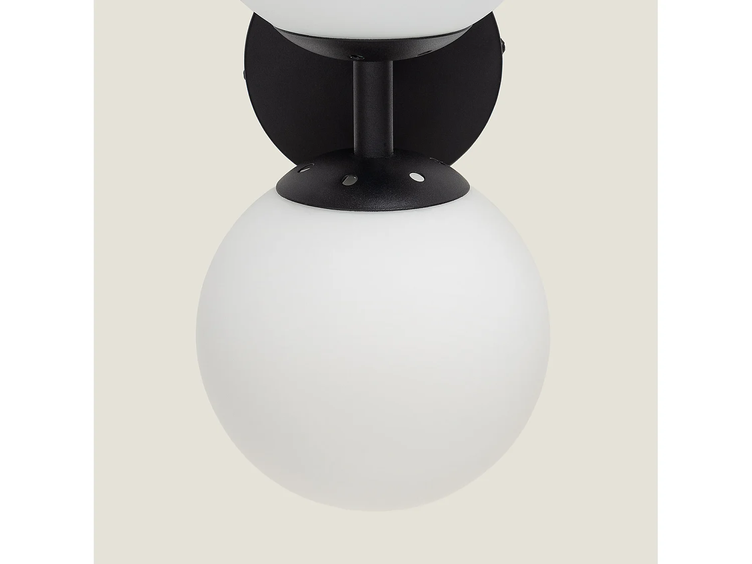 Lampe Murale Métal et Verre Balts Duplo  Noir