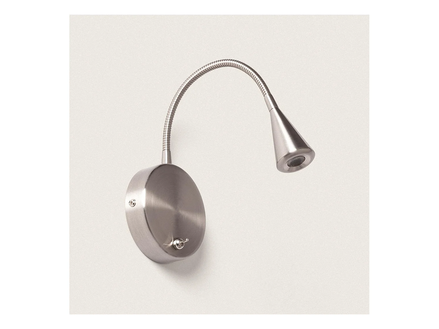 Lampada da Parete LED 3W Metallo con Interruttore Koiné 3000K Bianco Caldo