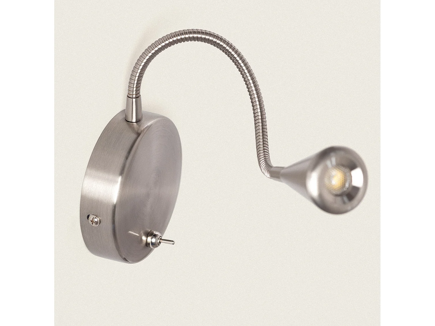 Lampada da Parete LED 3W Metallo con Interruttore Koiné 3000K Bianco Caldo