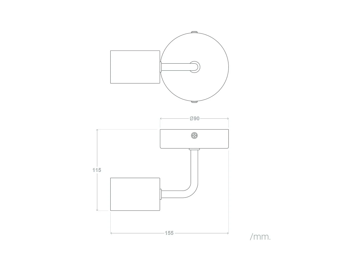 Lampe Murale Métal Jayso Blanc