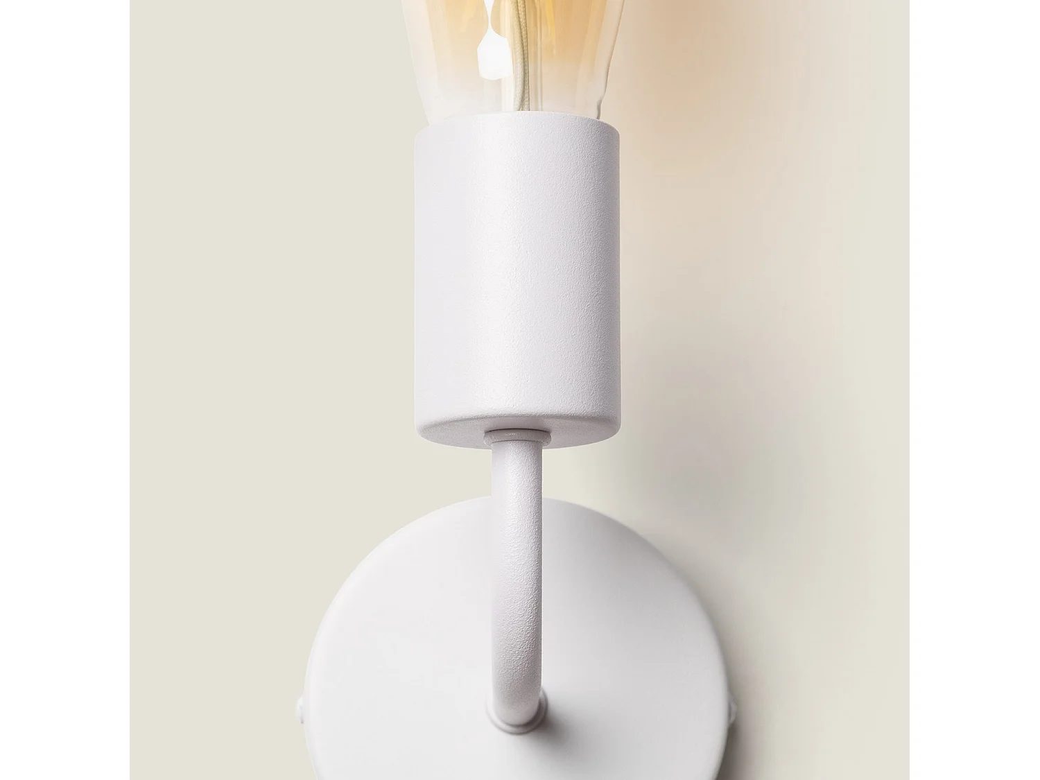 Lámpara de Pared de Metal Jayso Blanco