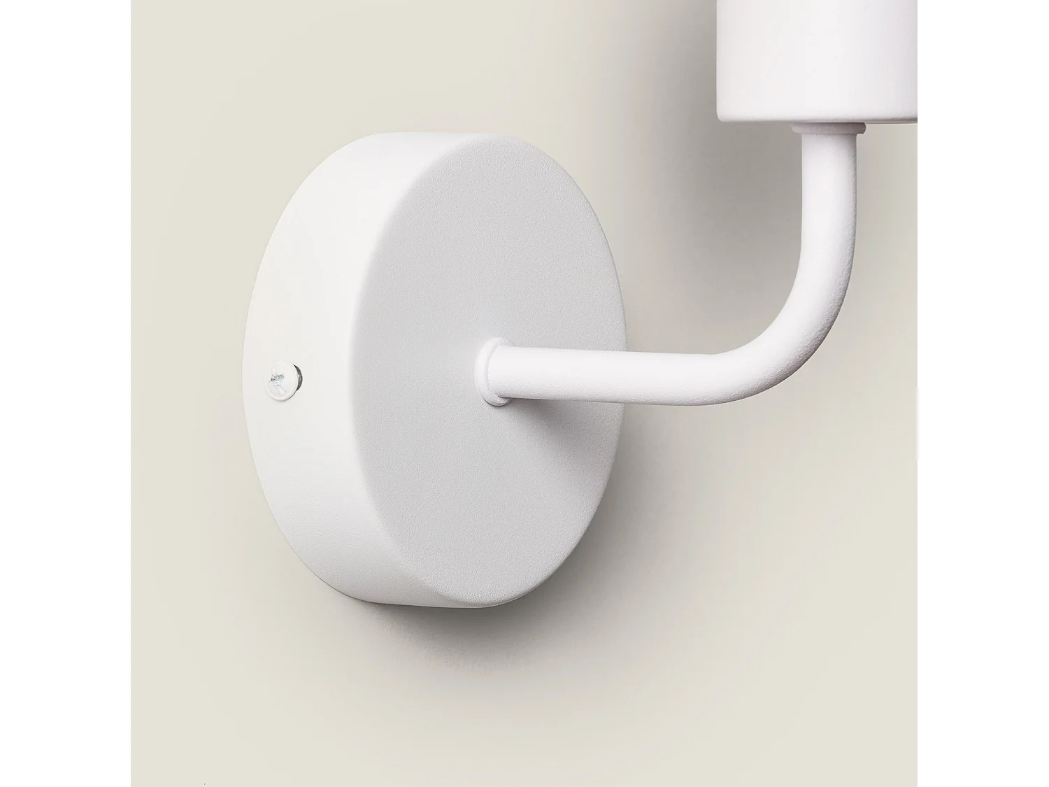 Lámpara de Pared de Metal Jayso Blanco