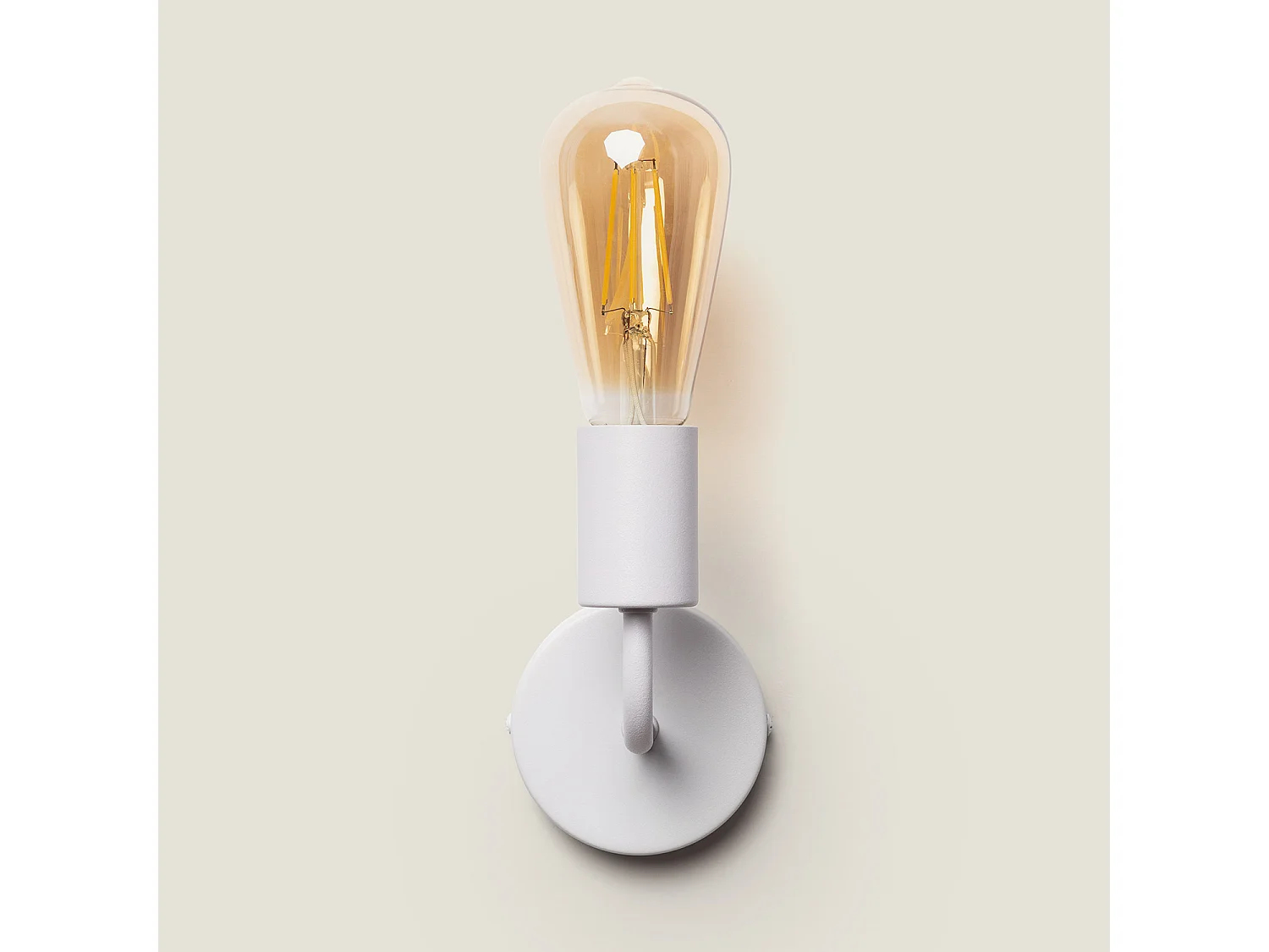 Lámpara de Pared de Metal Jayso Blanco