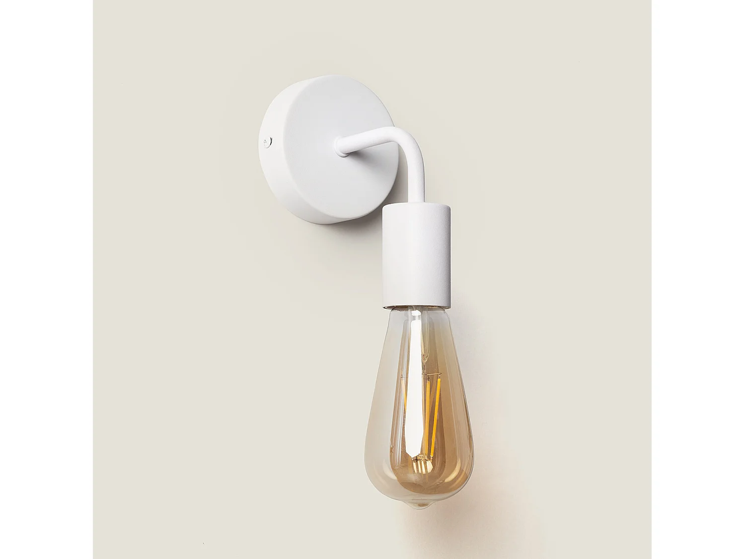 Lámpara de Pared de Metal Jayso Blanco