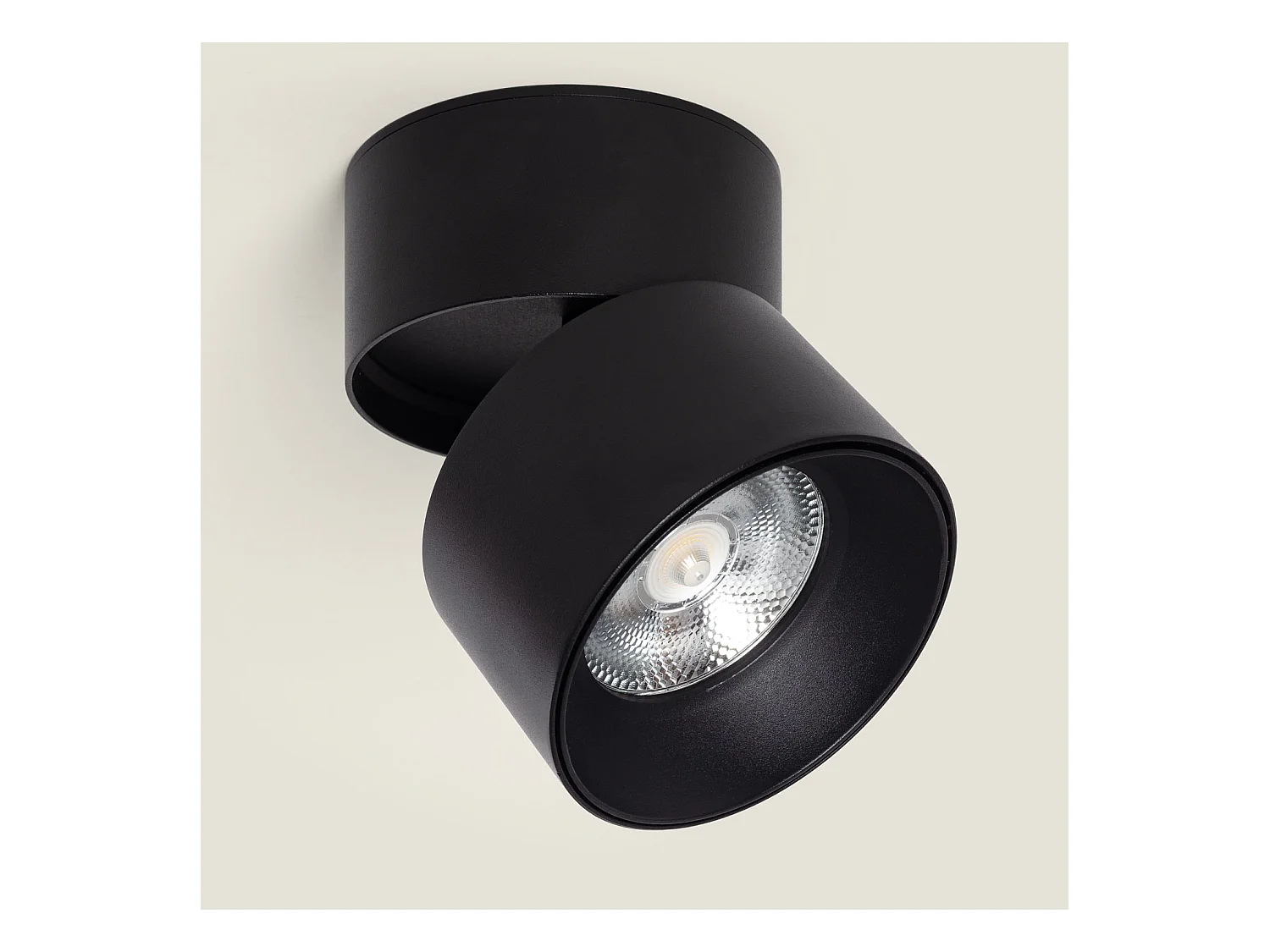 Applique LED 30W Alluminio Circolare Nero New Onuba 4000K Bianco Naturale