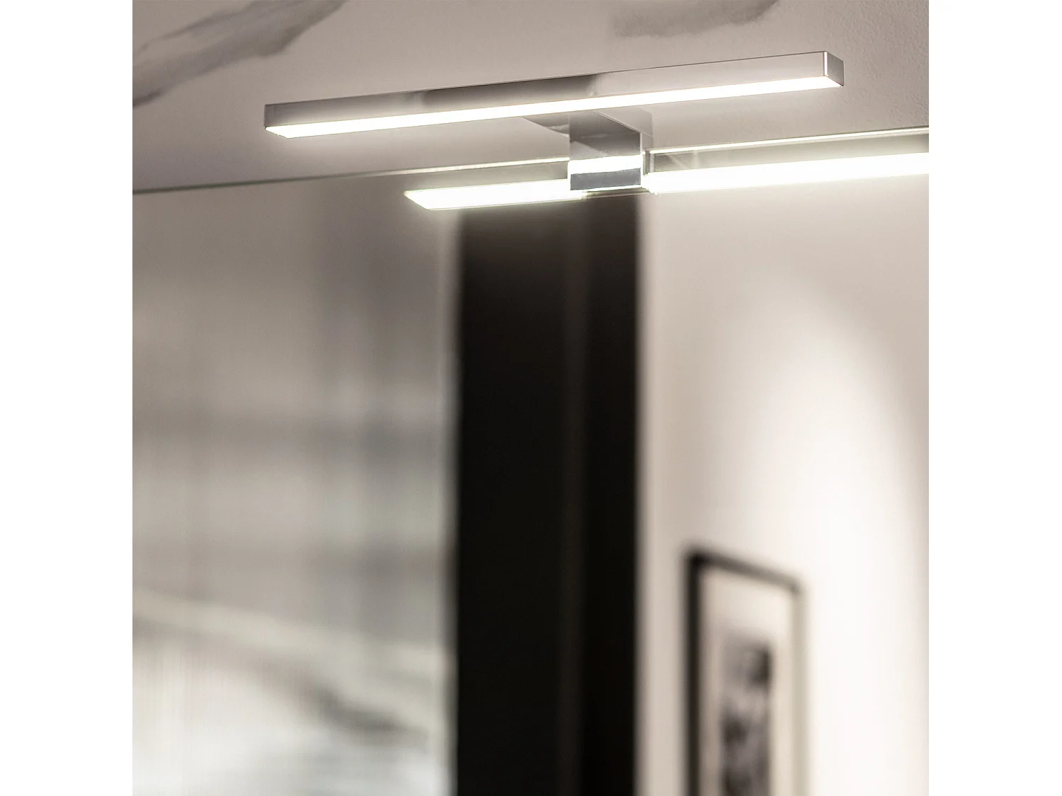 Applique per Specchio del Bagno Carl 5W Argento 6000K Bianco Freddo