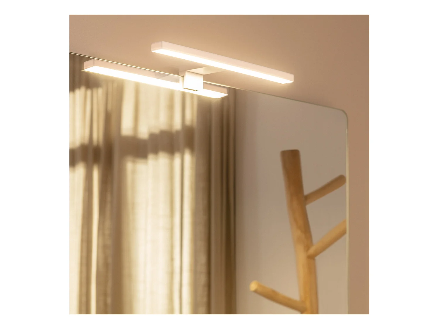 Applique LED Salle de Bain 5W Carl Blanche pour Miroir  4000K Blanc neutre