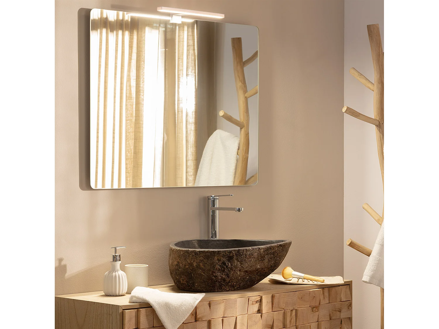 Aplique Espejo Baño Carl 5W Blanco 4000K Blanco Neutro