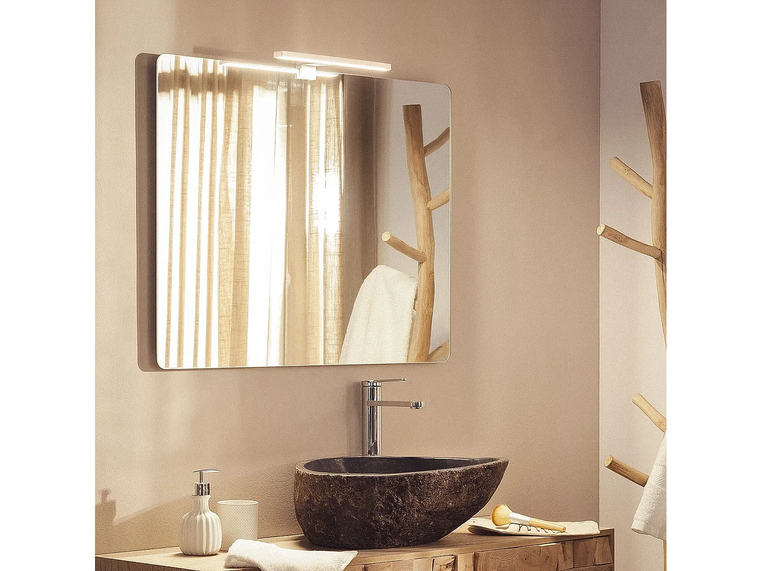 Aplique Espejo Baño Carl 5W Blanco 4000K Blanco Neutro