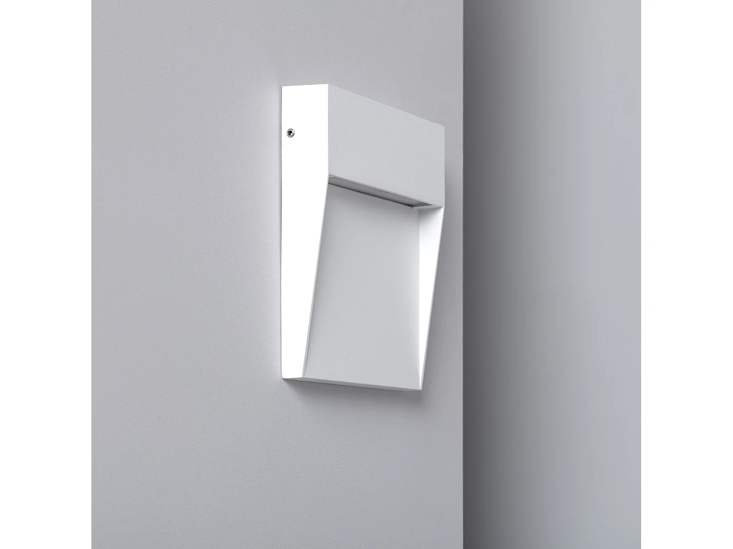 Balise LED Extérieure 6.5W en Saillie au Mur Carrée Jade Blanche Blanc Blanc Neutre 4000K4000K