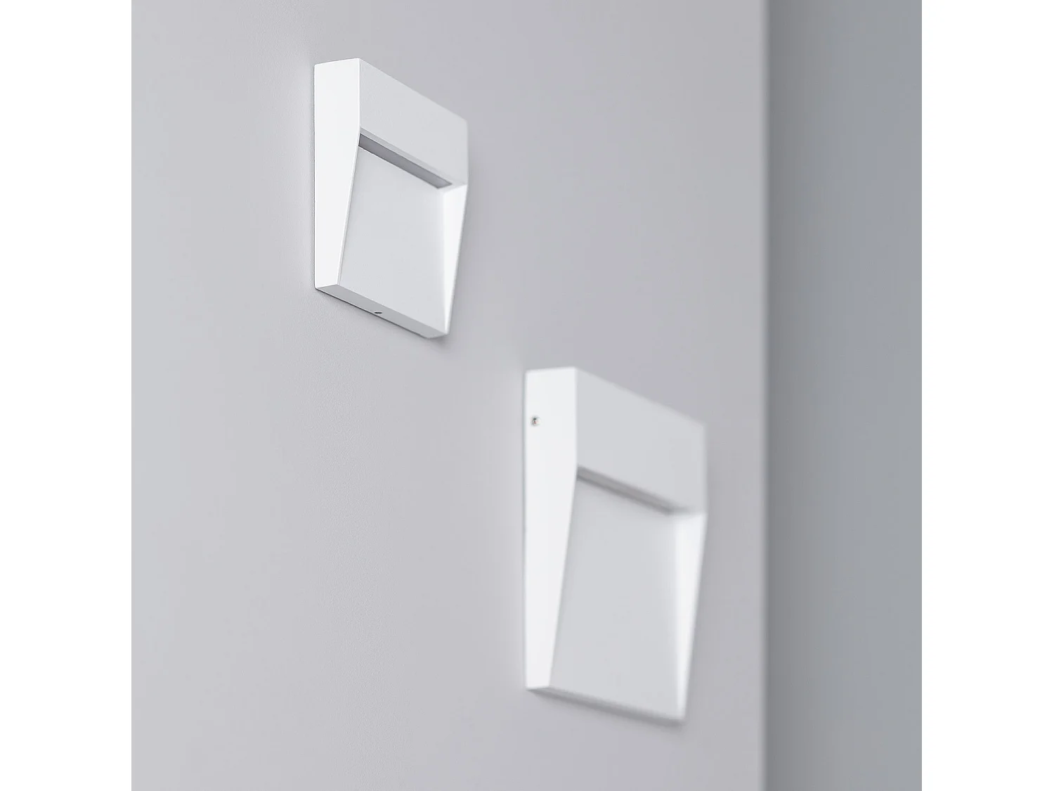 Balise LED Extérieure 6.5W en Saillie au Mur Carrée Jade Blanche Blanc Blanc Neutre 4000K4000K