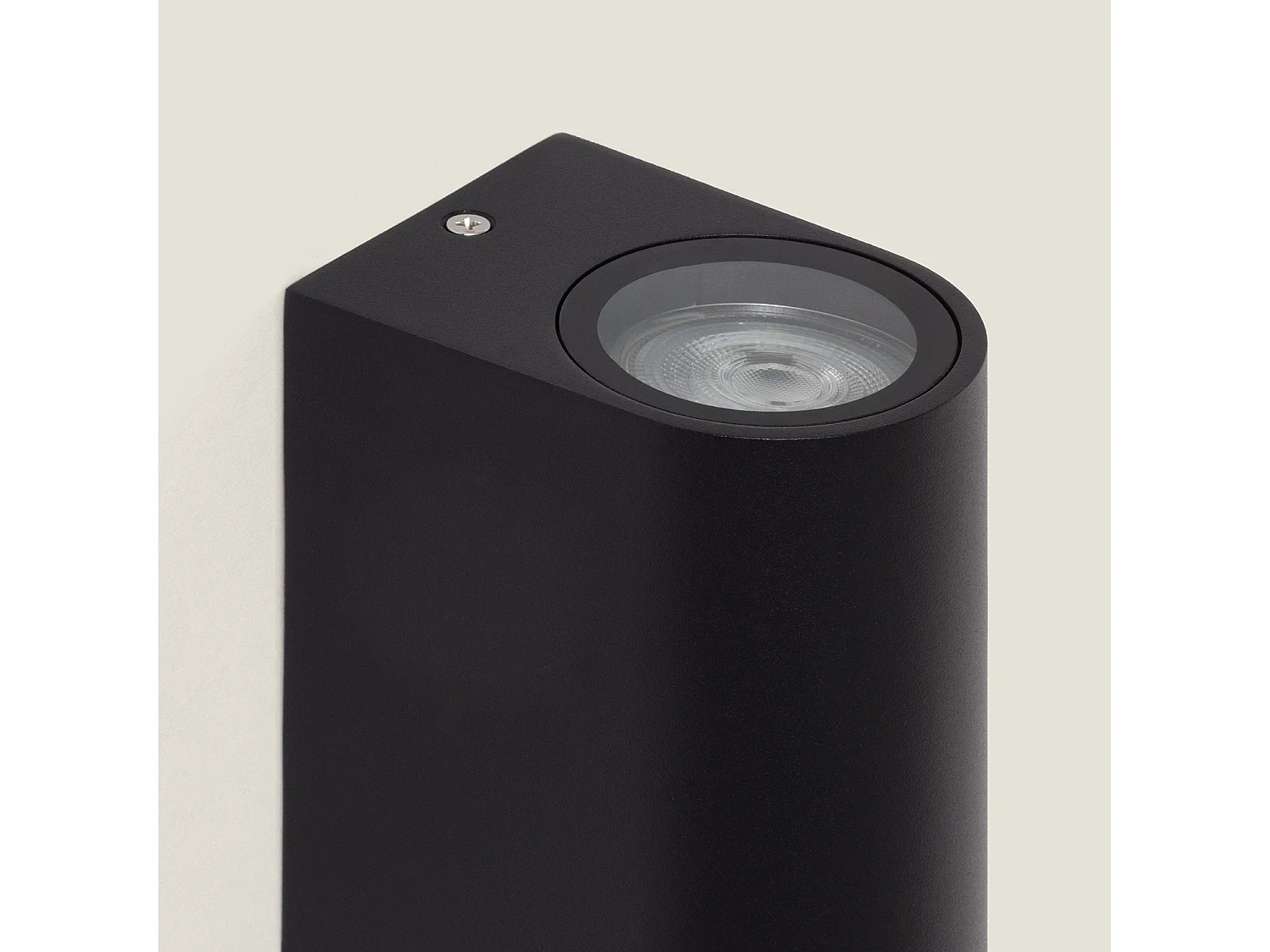 Applique da Parete per Esterni Alluminio Doppia Luce Big Gala Nero