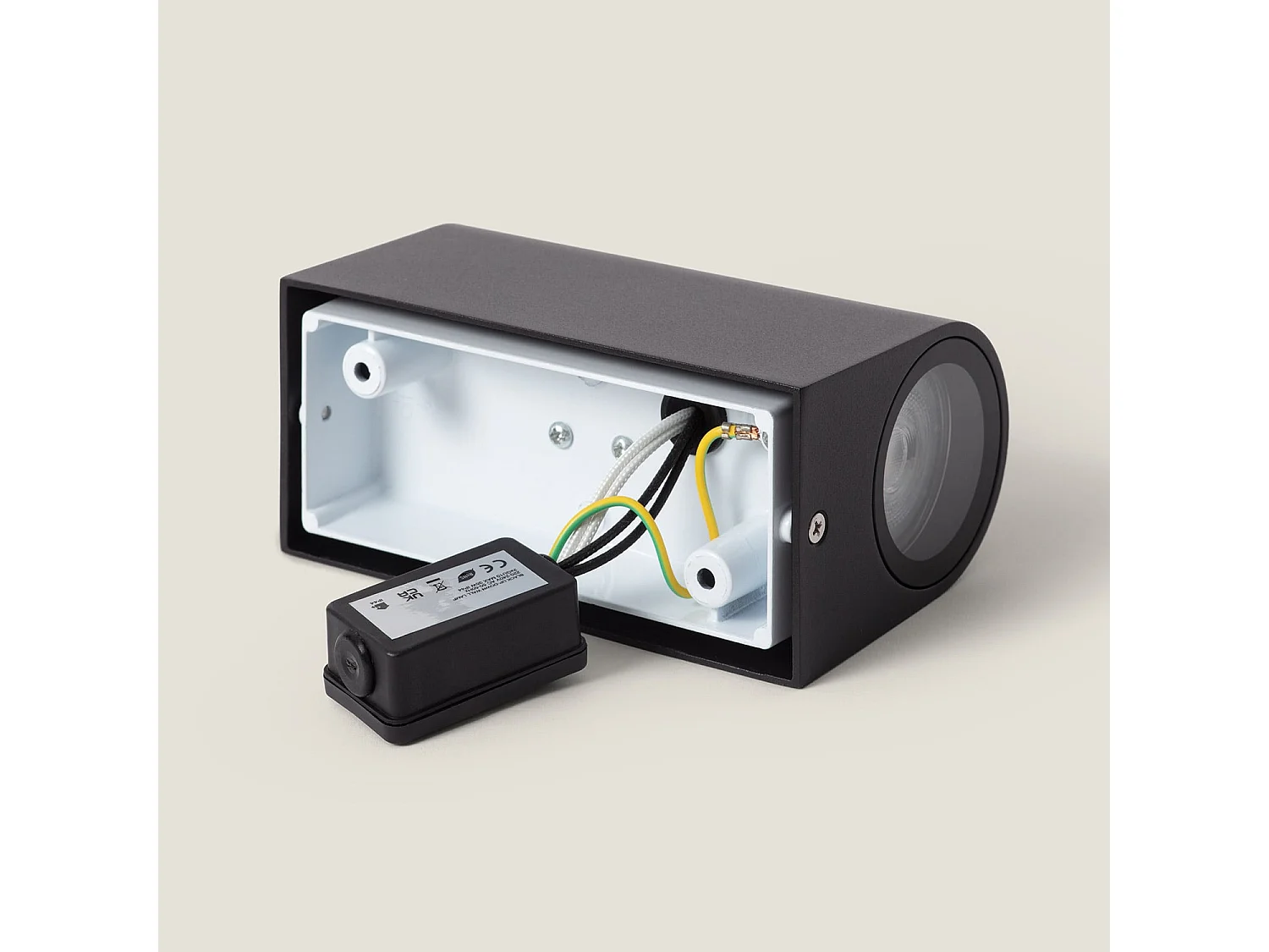 Aplique de Pared Exterior Aluminio Iluminación Doble Cara Big Gala Negro