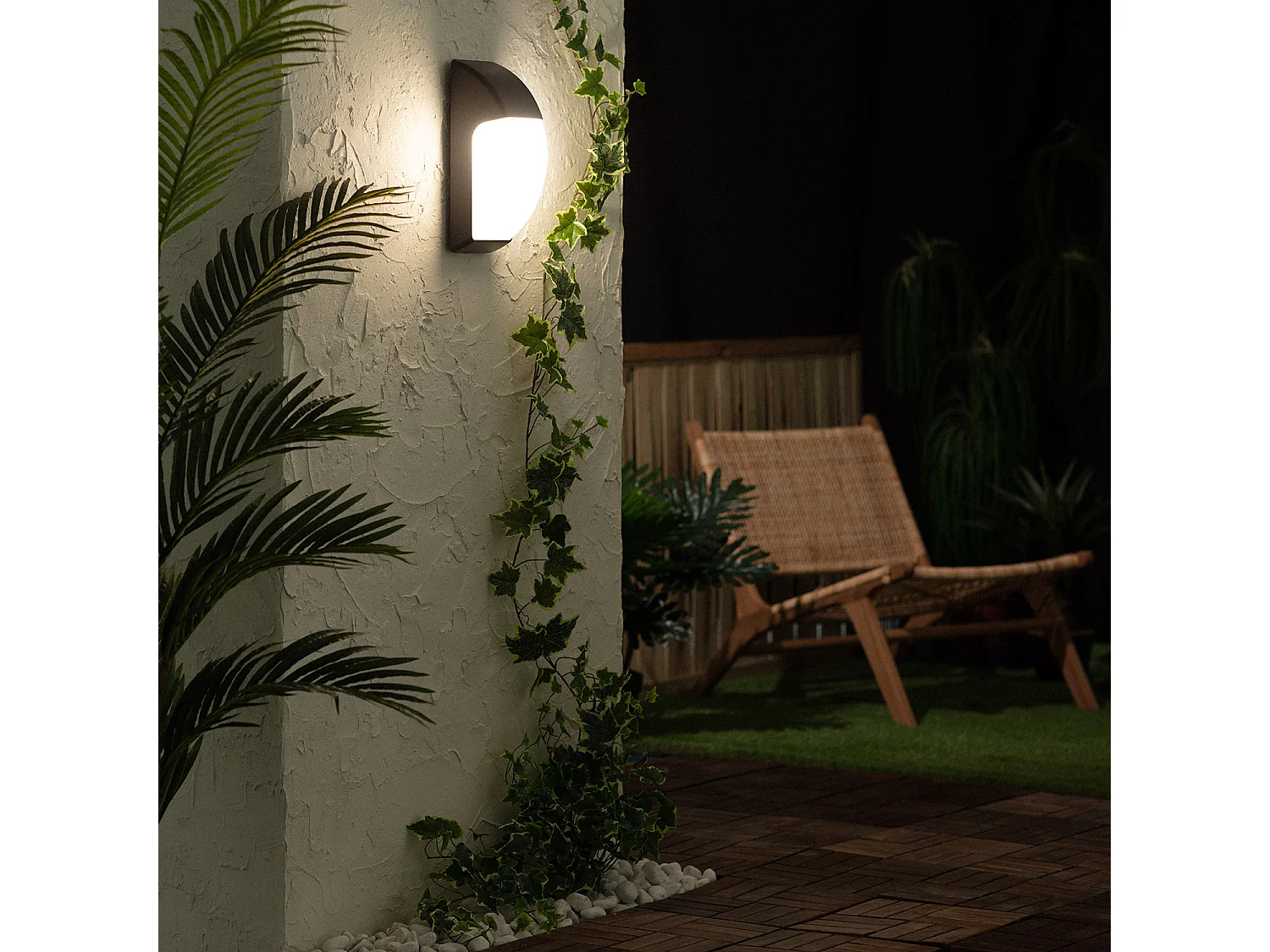 Applique Murale Titus IP65 pour Extérieur Noir