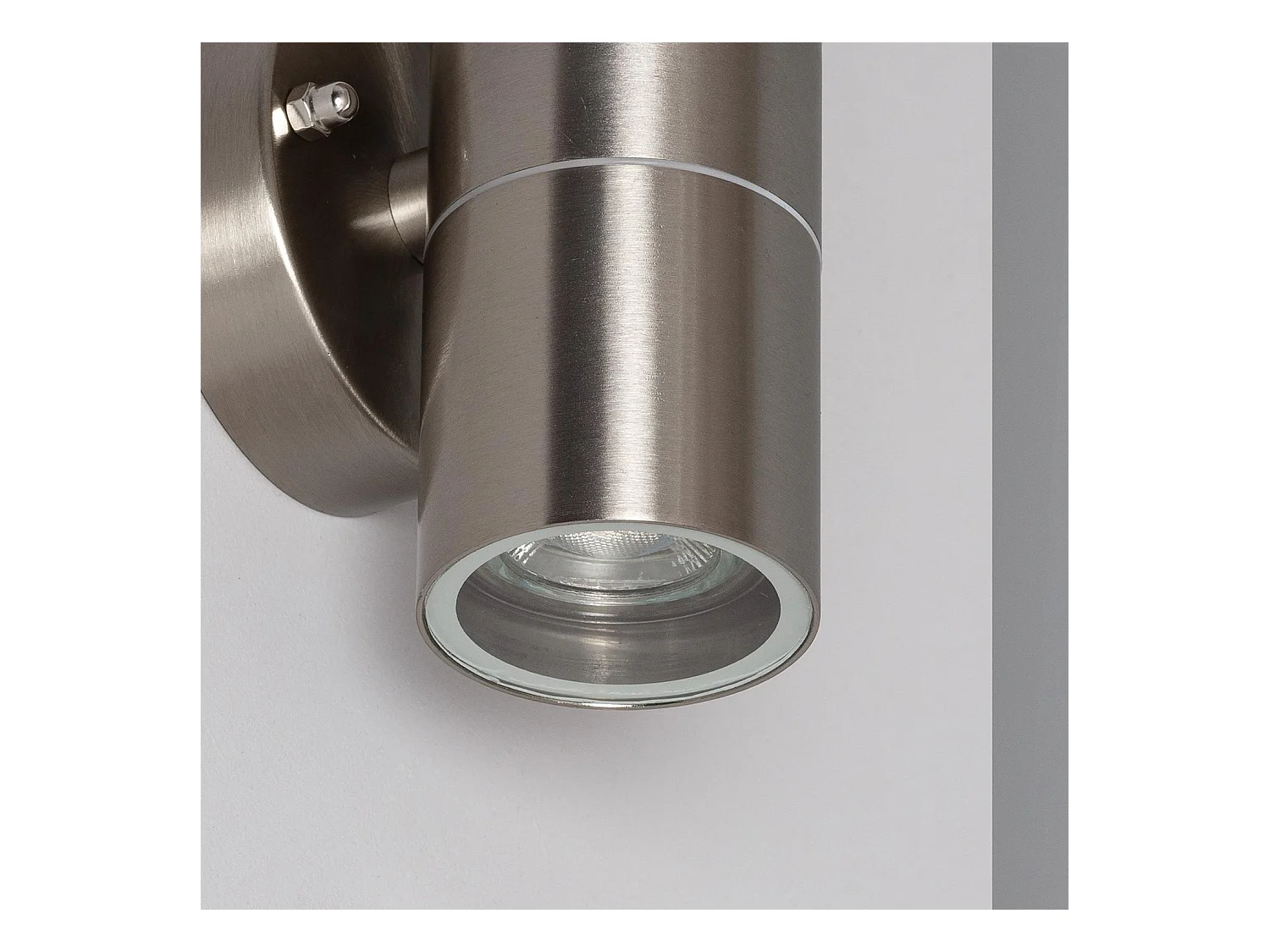 Applique Murale Extérieure Acier Inoxydable Éclairage Double Face Satin  Argent