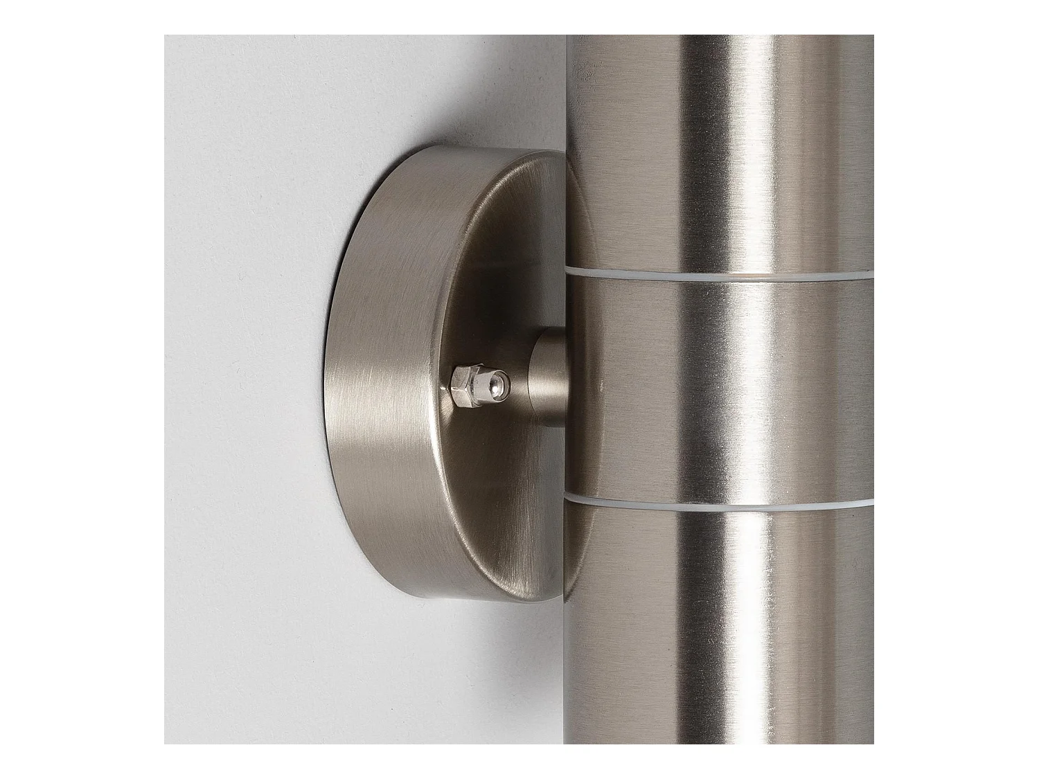 Applique Murale Extérieure Acier Inoxydable Éclairage Double Face Satin  Argent